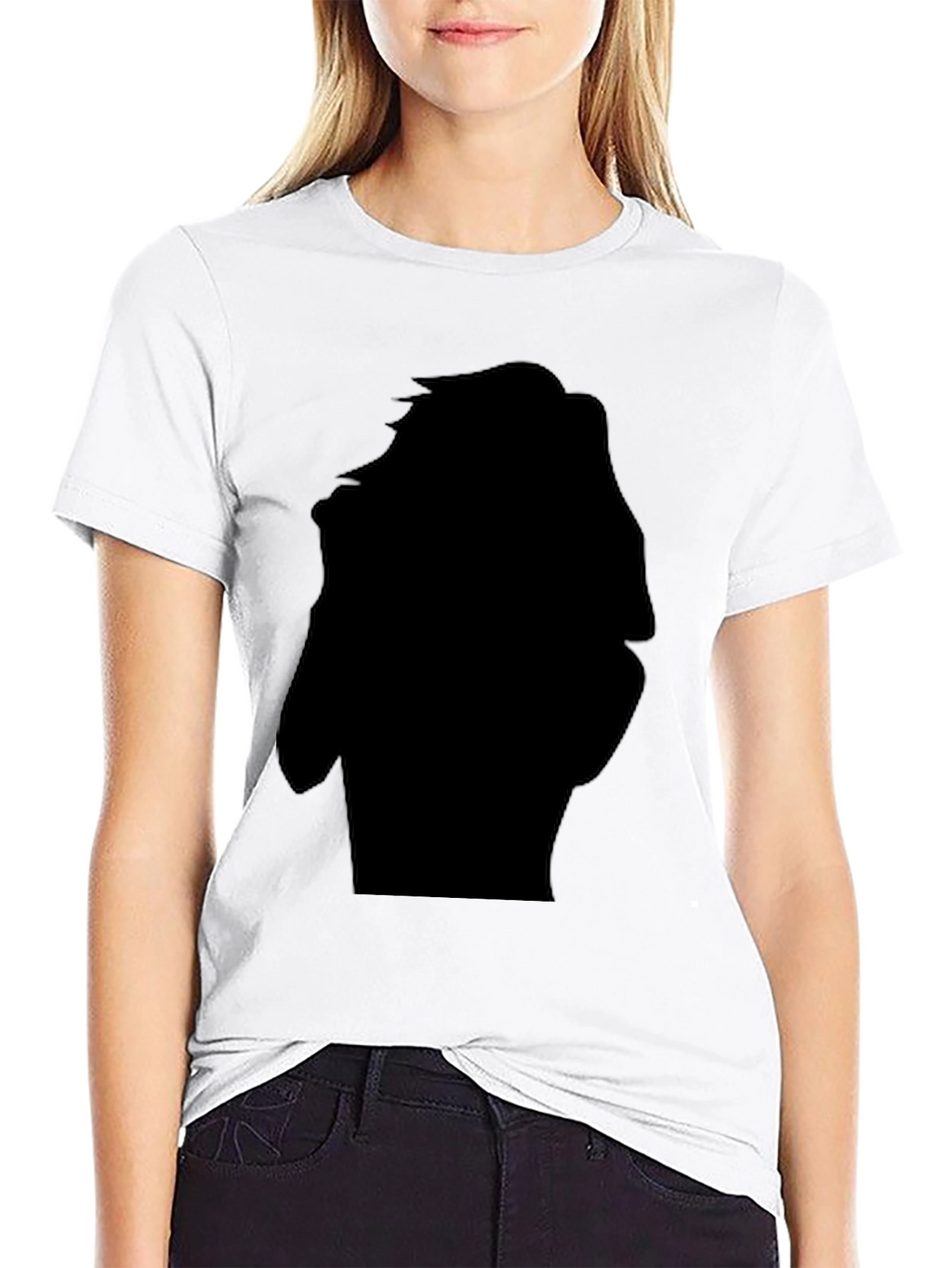 Stylish Black Silhouette Graphic T-Shirt