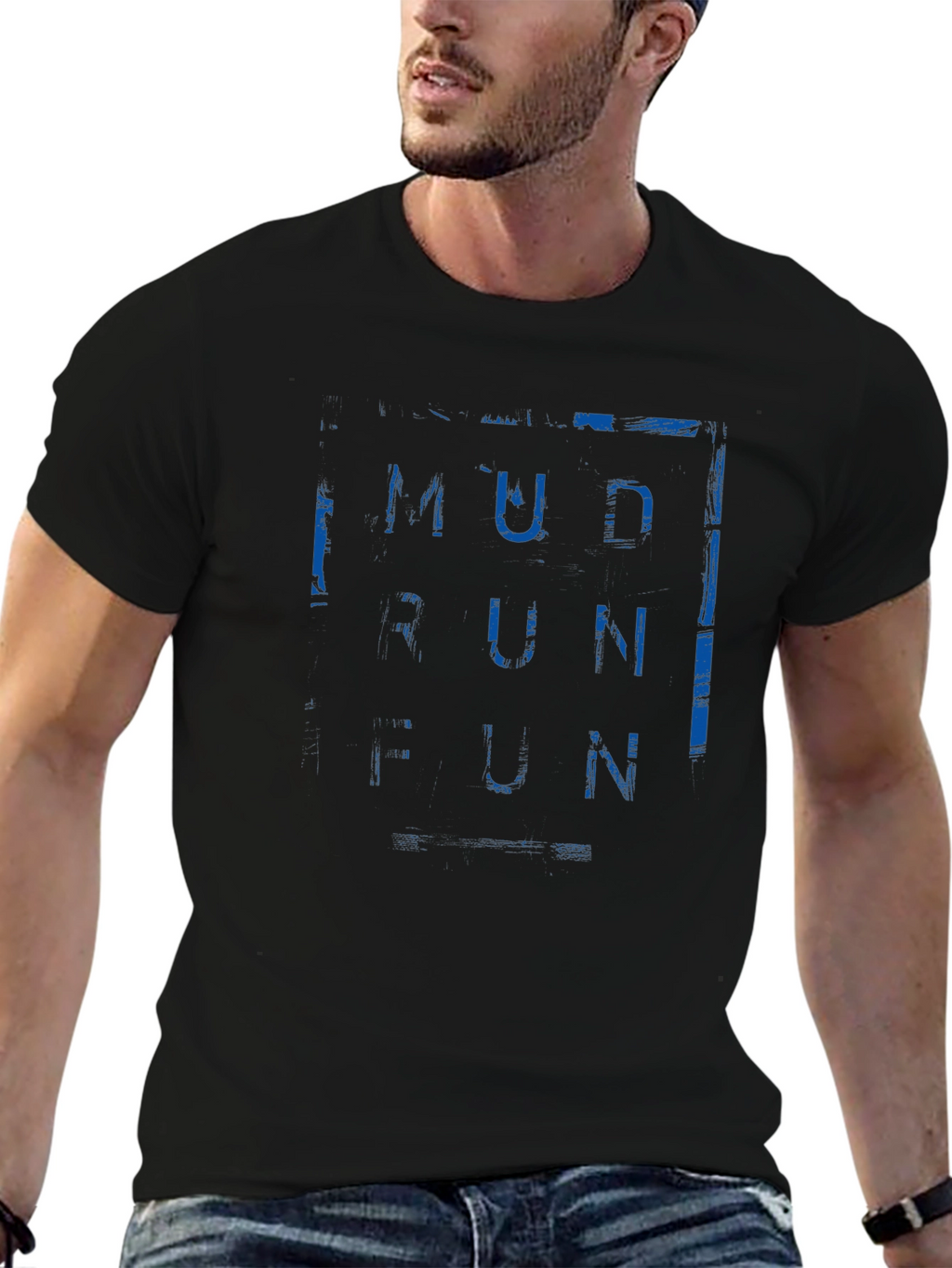 Mud Run Fun T-Shirt - Black