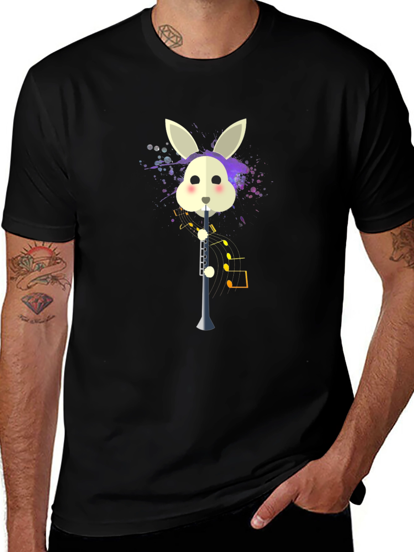Musical Rabbit Unisex T-Shirt