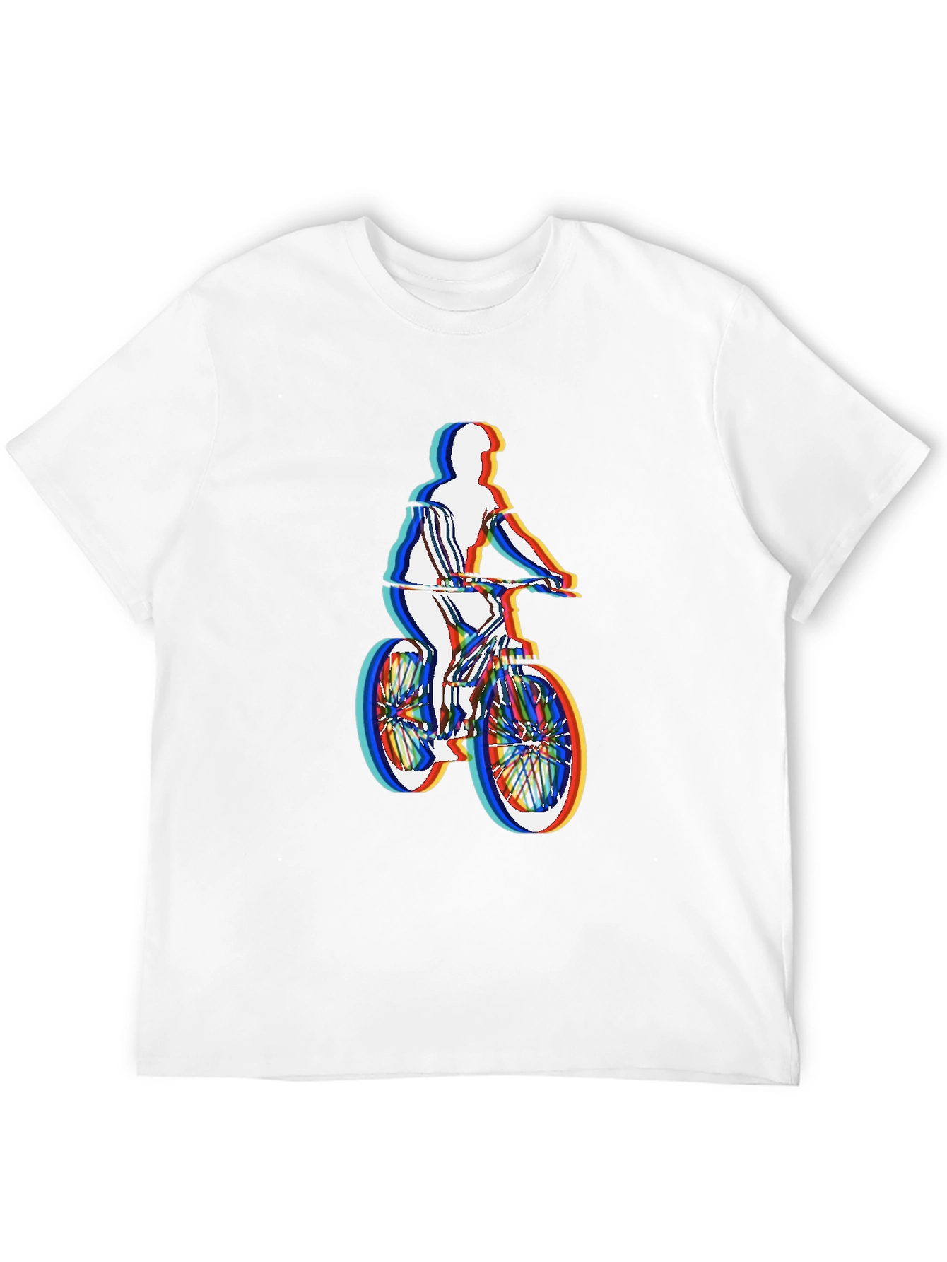 Mens Black T-Shirt - Retro Cycling Graphic
