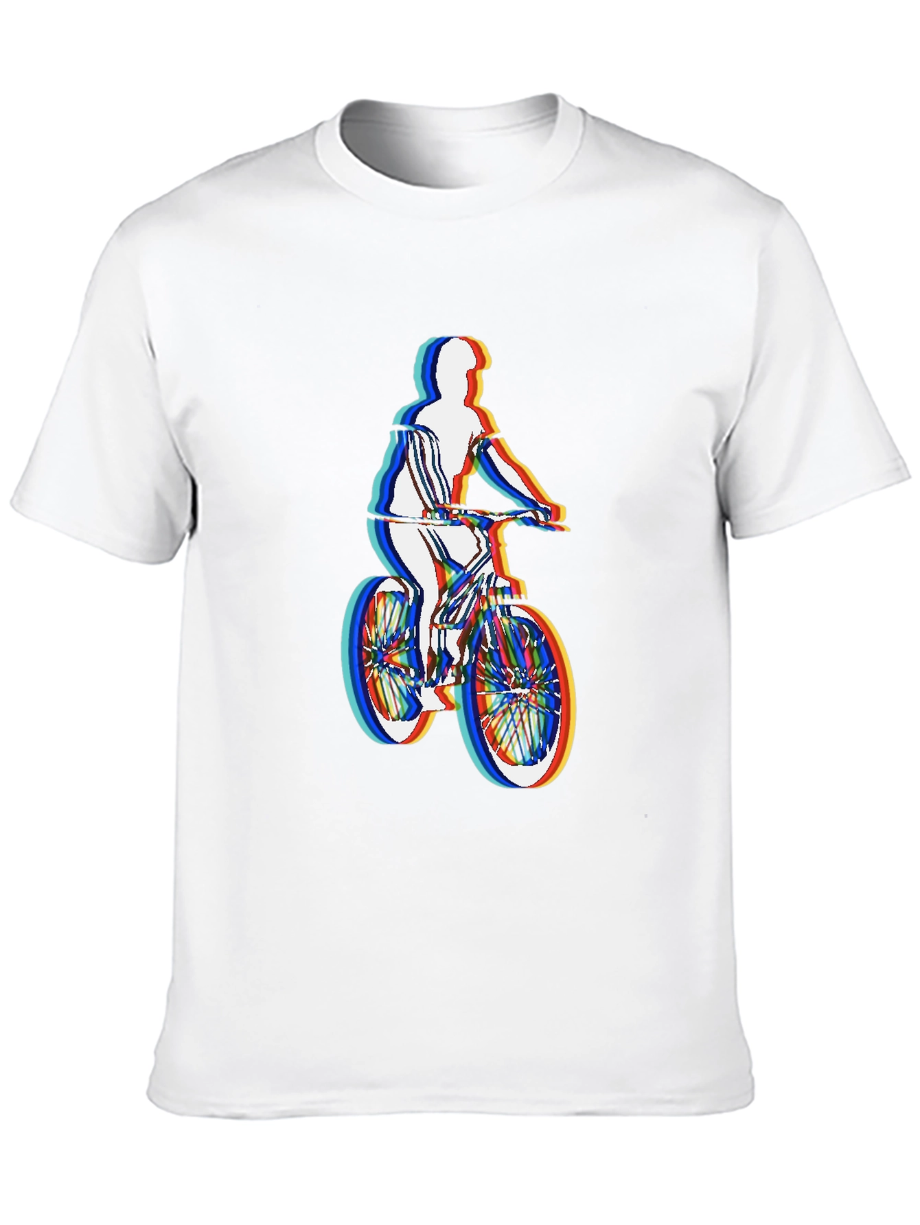 Mens Black T-Shirt - Retro Cycling Graphic