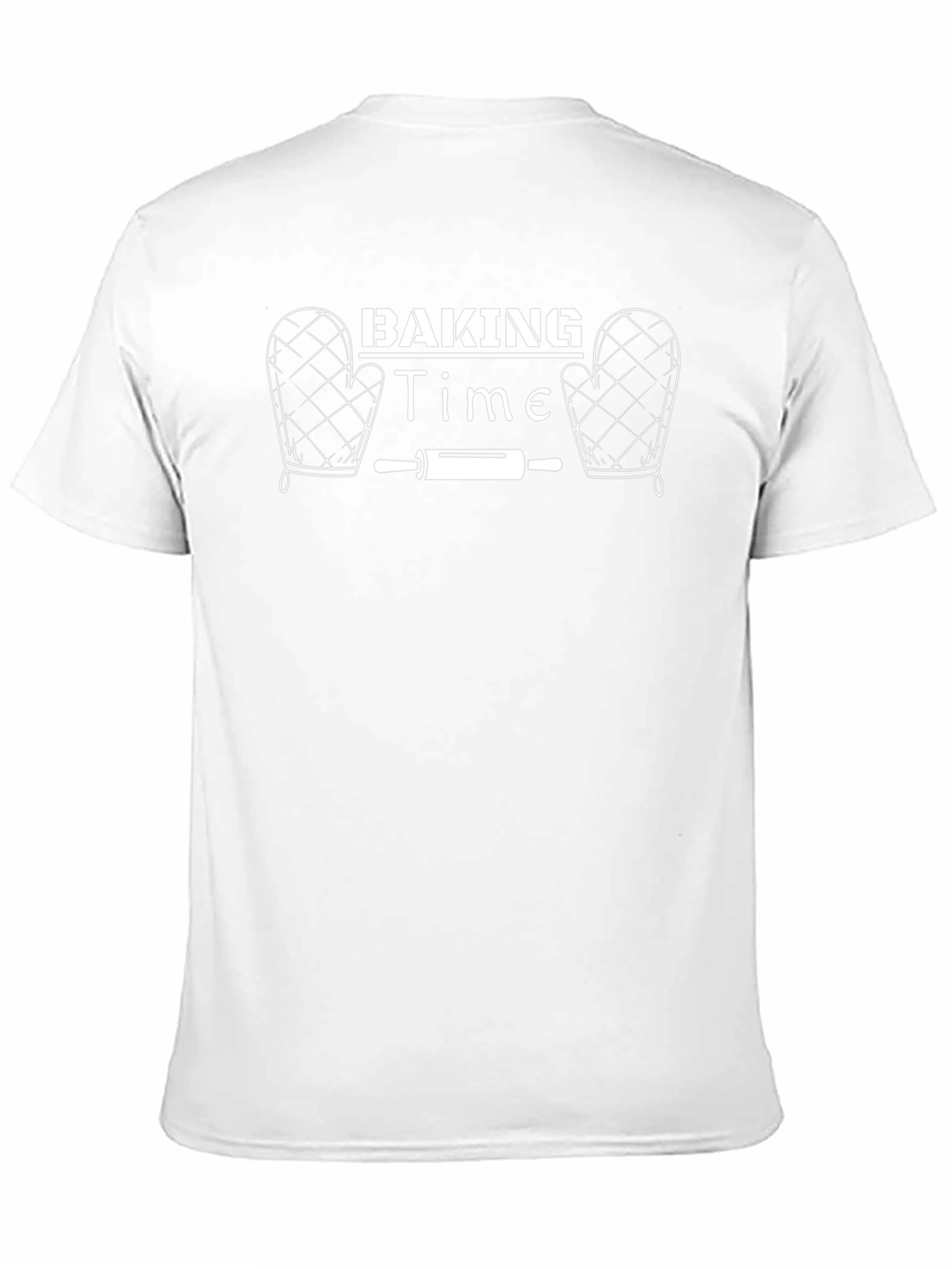 Baking Time T-Shirt Oven Mitts & Rolling Pin Design