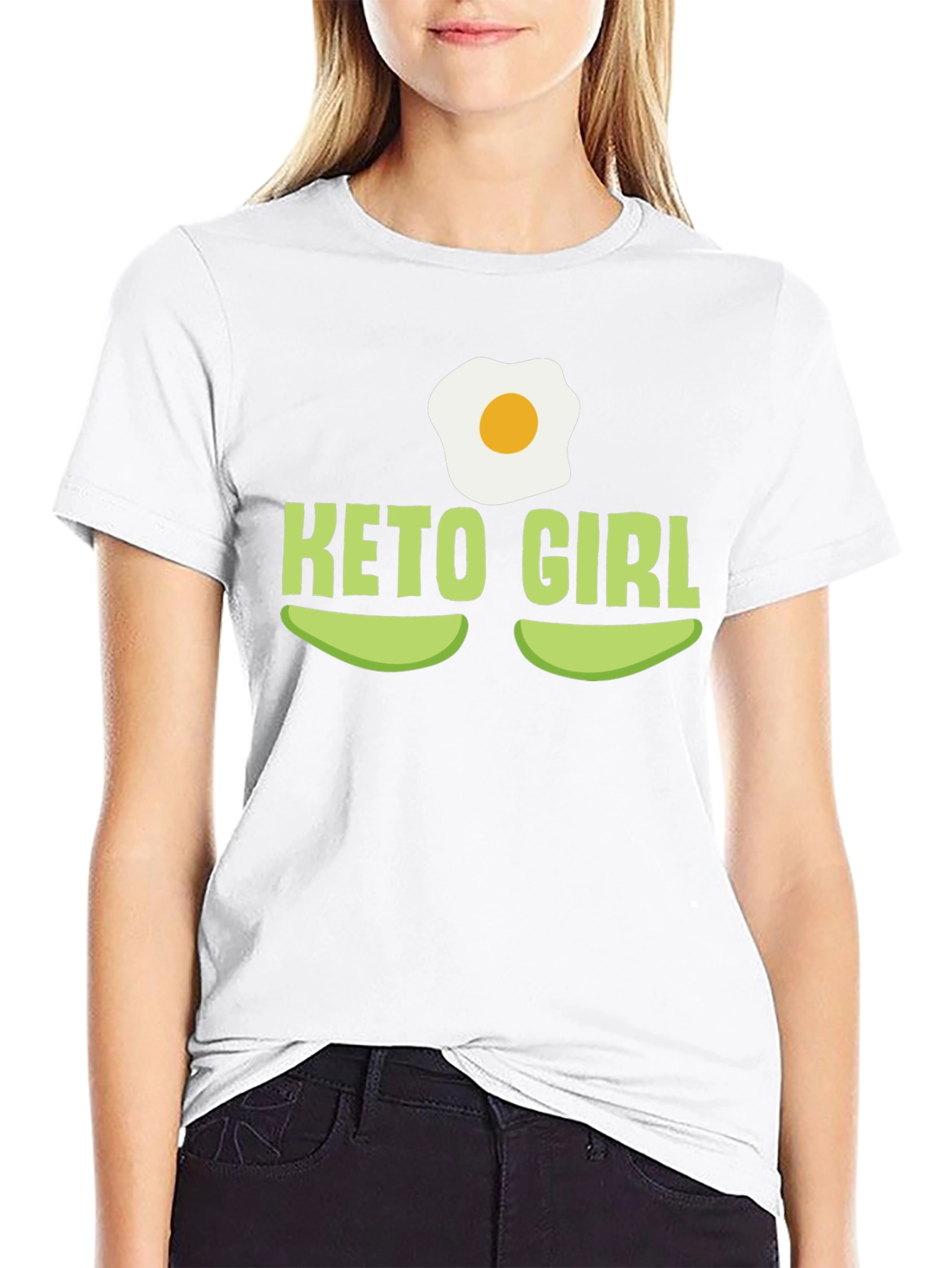 Keto Girl T-Shirt - Avocado & Egg Design