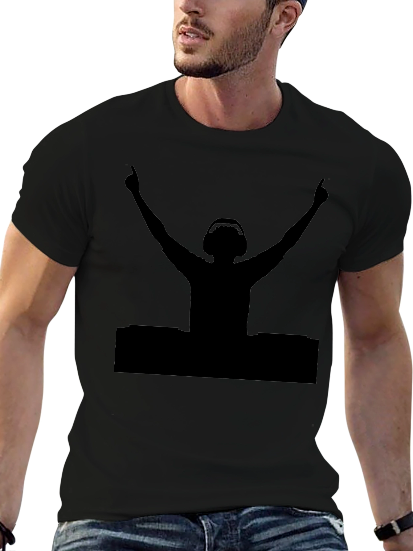 DJ Silhouette Black T-Shirt