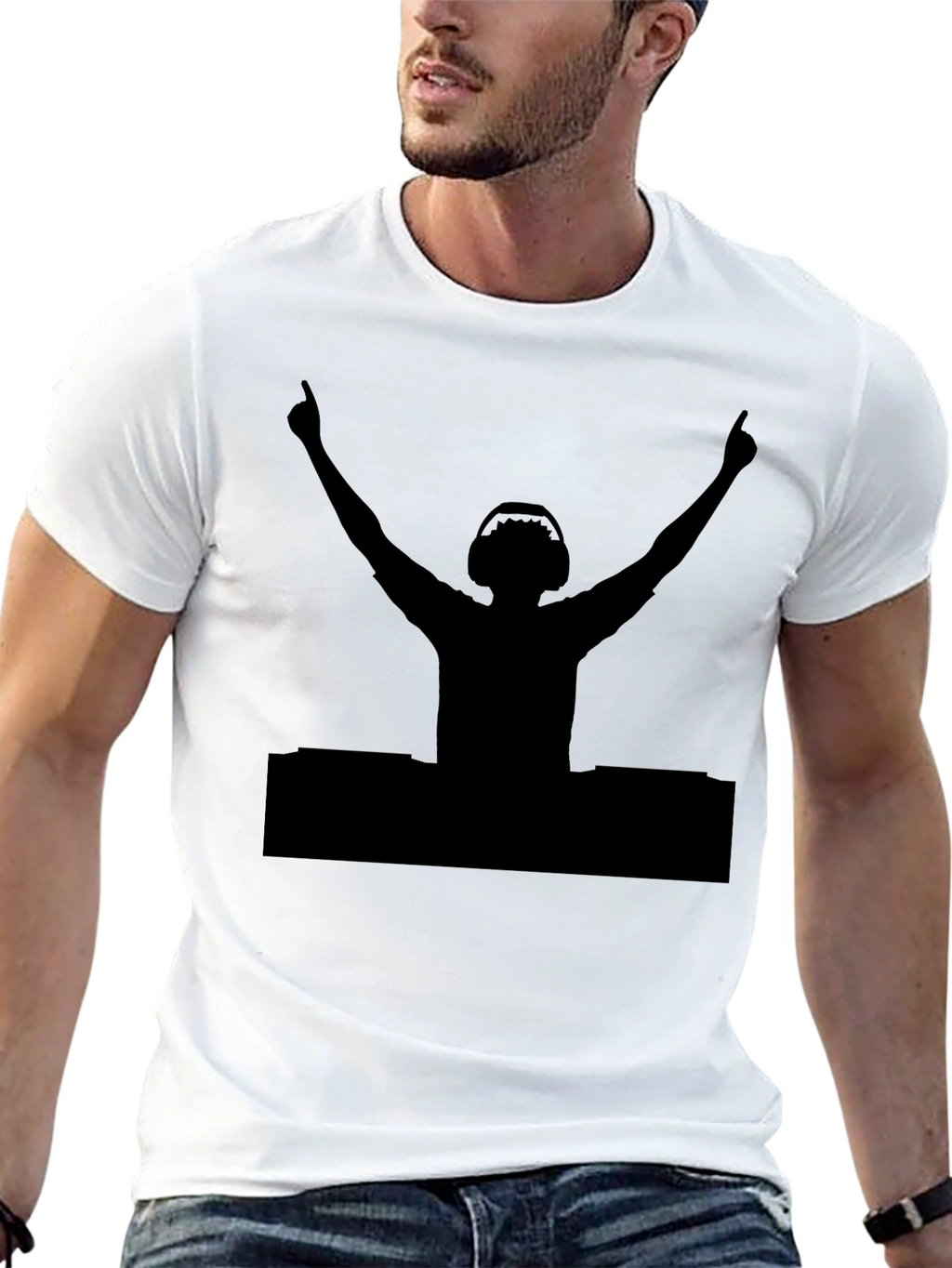 DJ Silhouette Black T-Shirt
