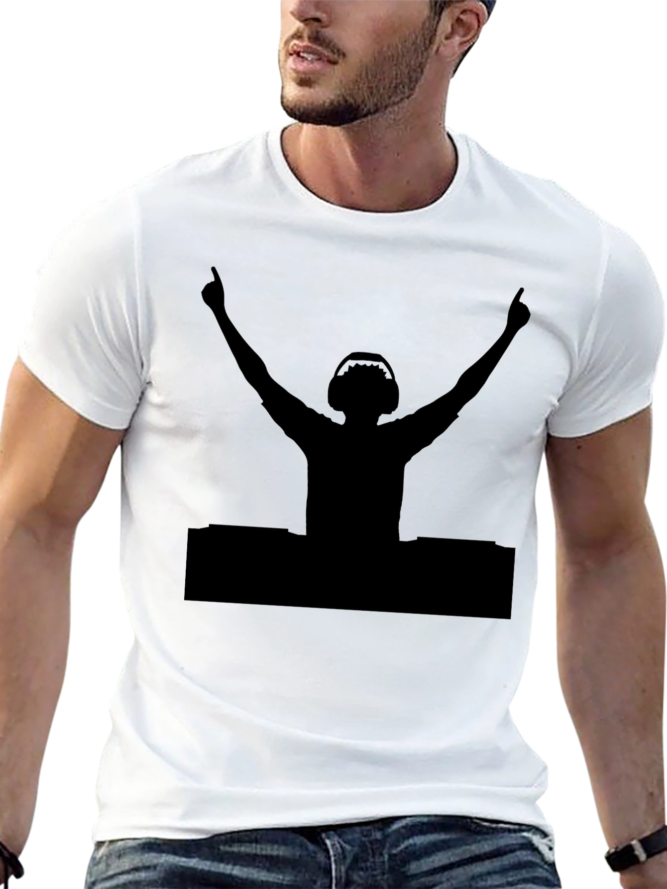 DJ Silhouette Black T-Shirt