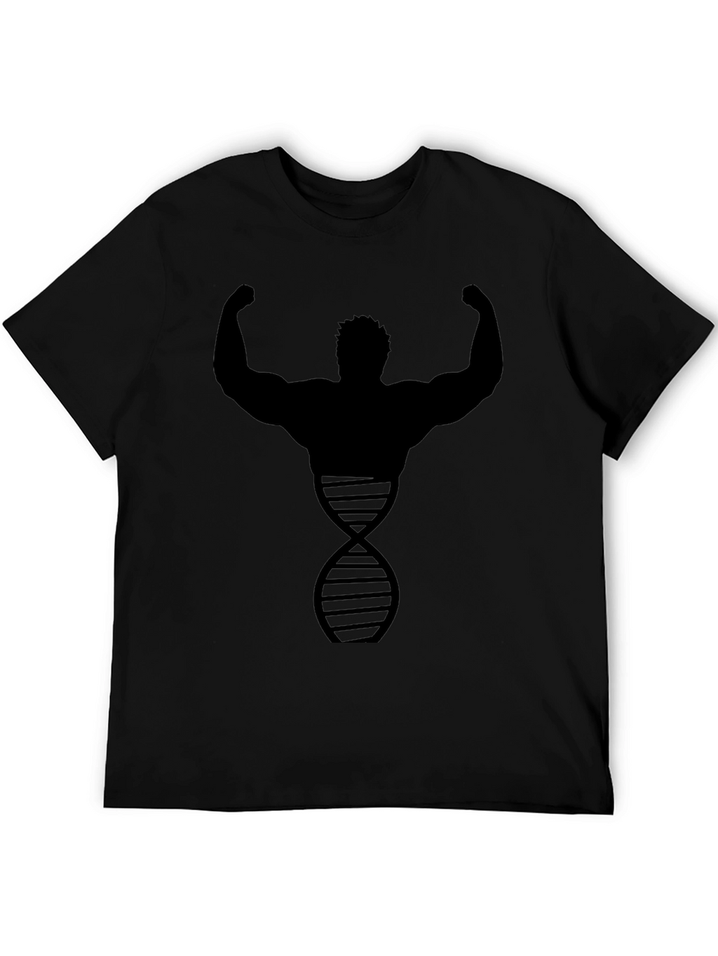 Bodybuilder DNA Graphic Tee - Black Cotton
