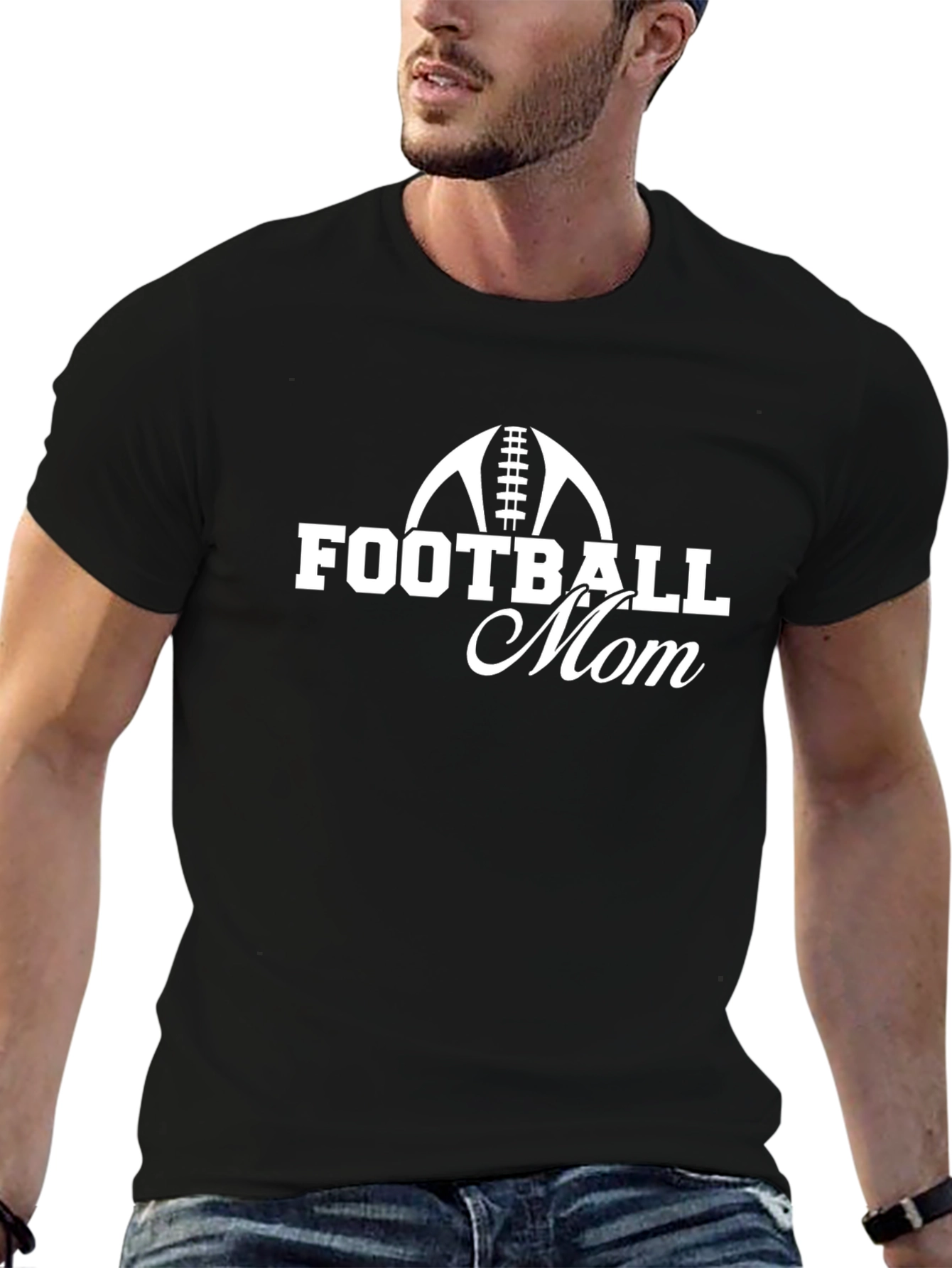 Football Mom Graphic Tee - Sporty Comfort