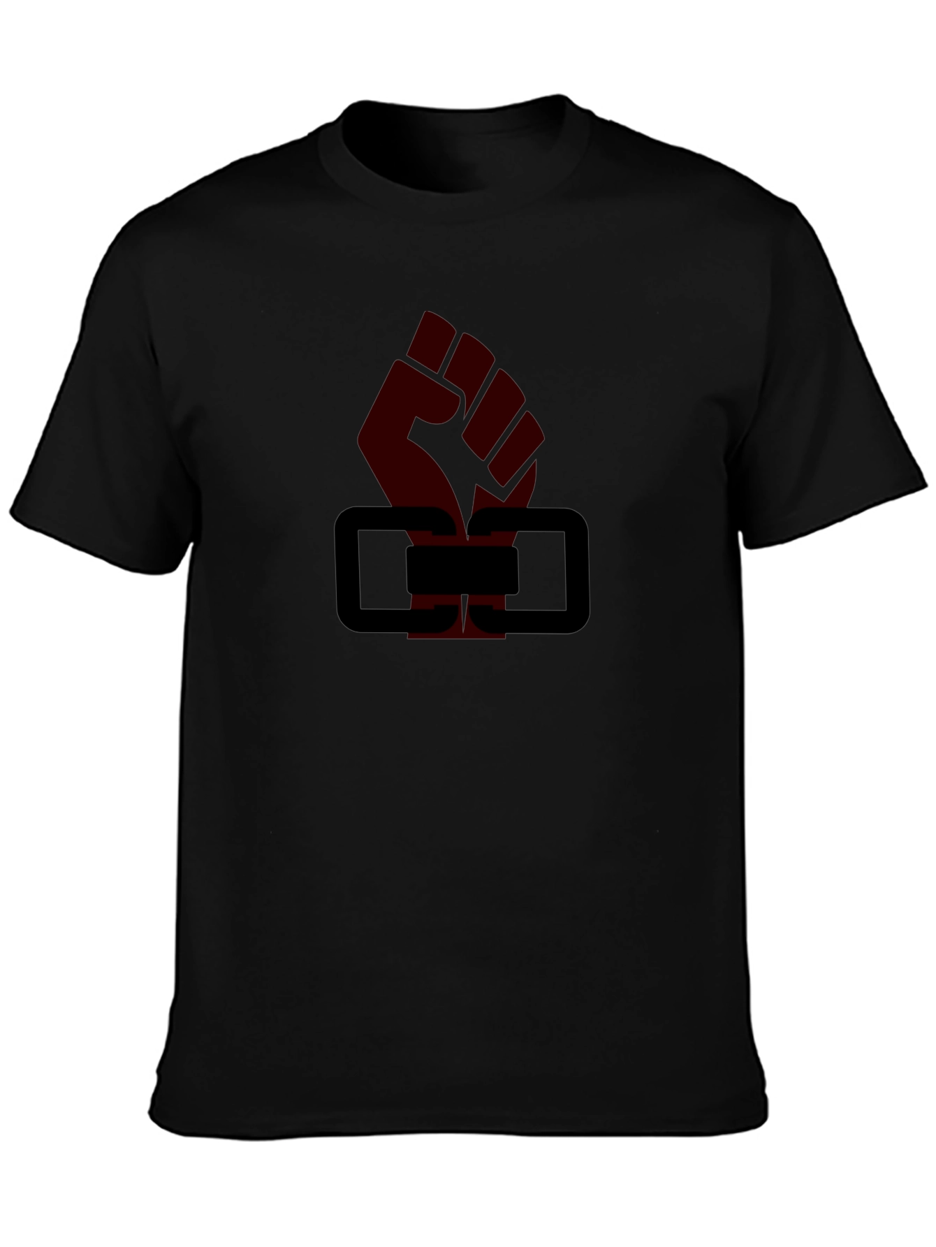 Black Fist & Blocks Graphic T-Shirt