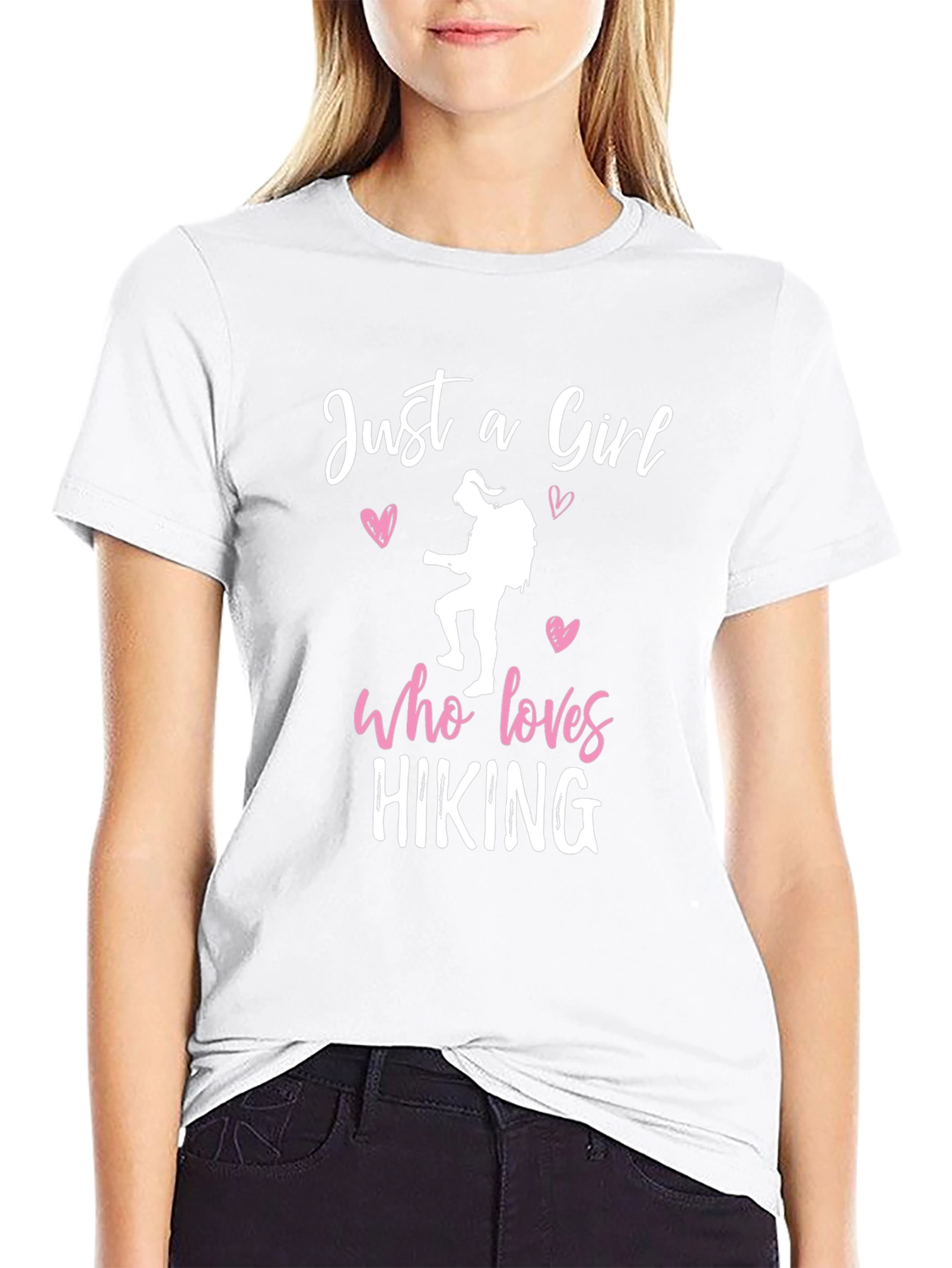 Hiking Girl T-Shirt: Just a Girl Who Loves Hiking