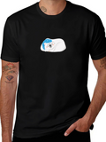 Cute Polar Bear Graphic Black T-Shirt