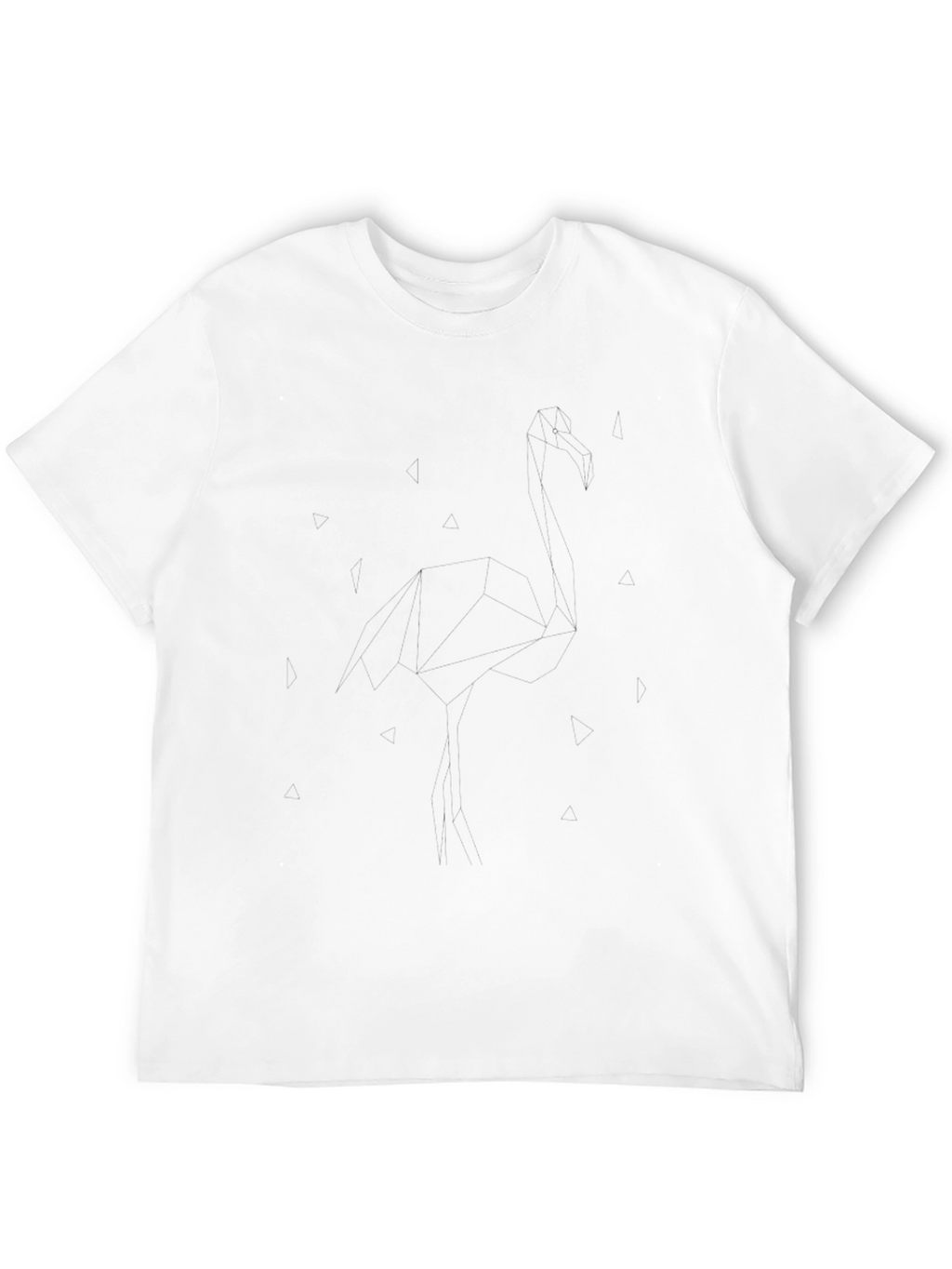 Mens Solid Black Crew Neck T-Shirt