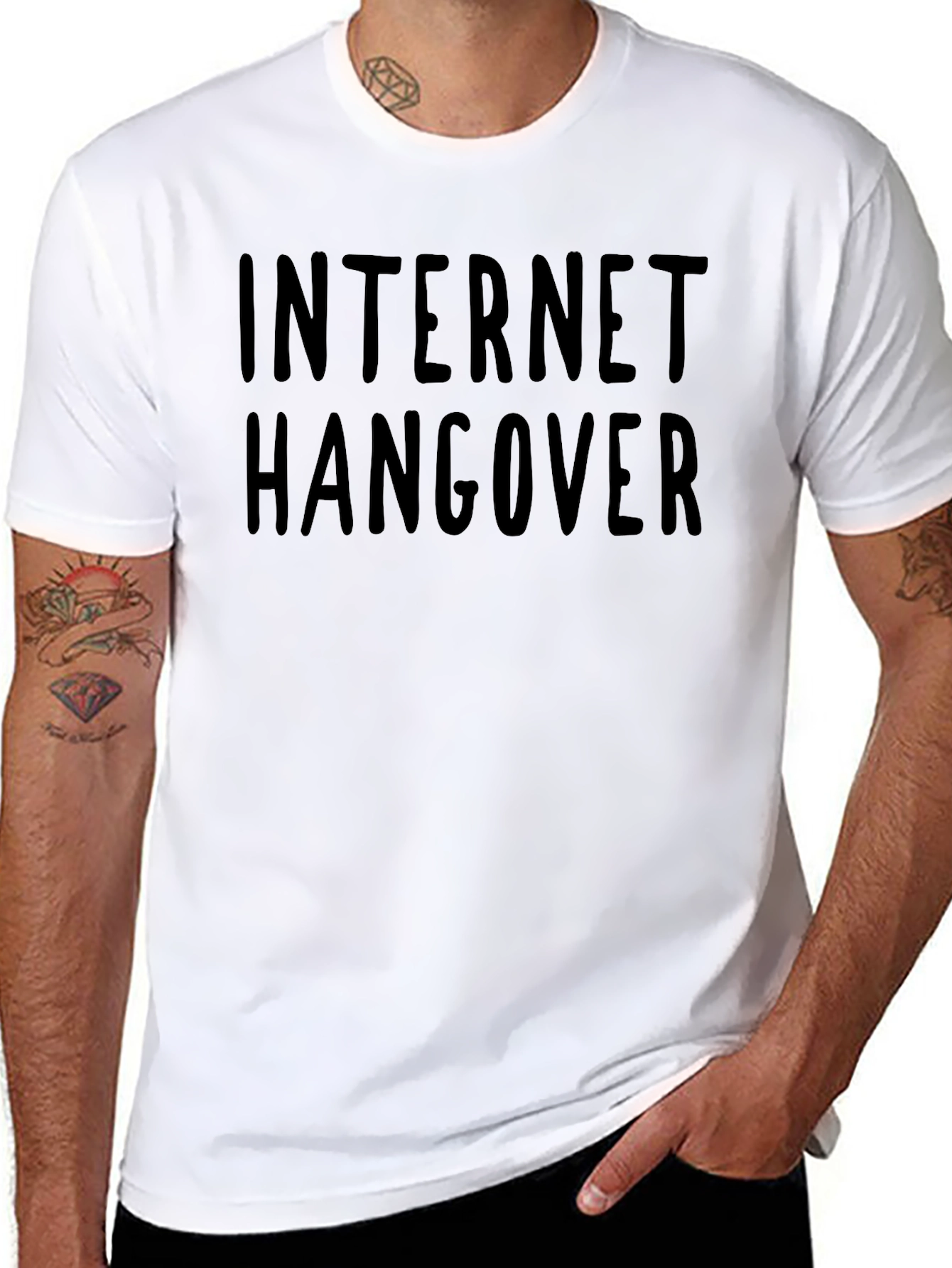 Internet Hangover Graphic Tee - Black