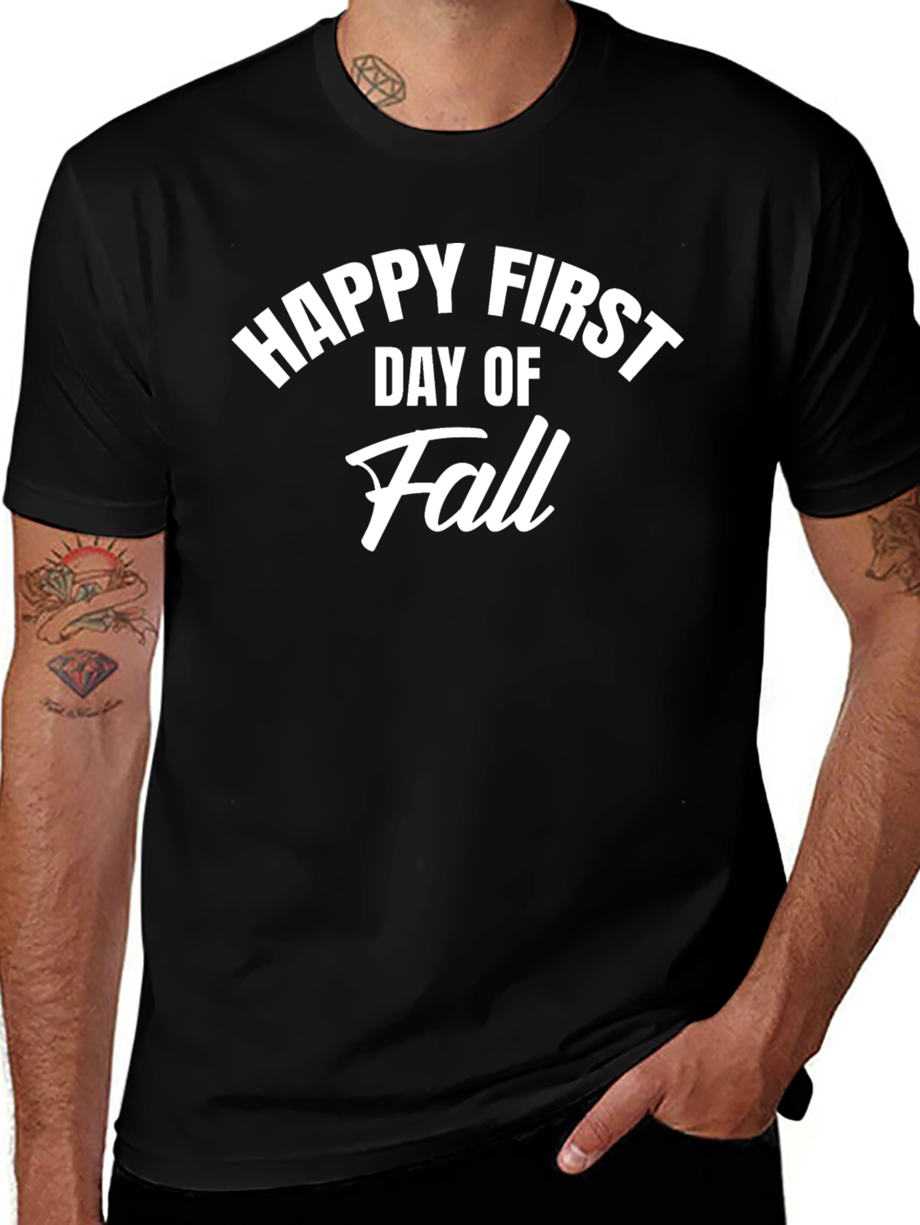 Happy First Day of Fall T-Shirt - Autumn Season Tee