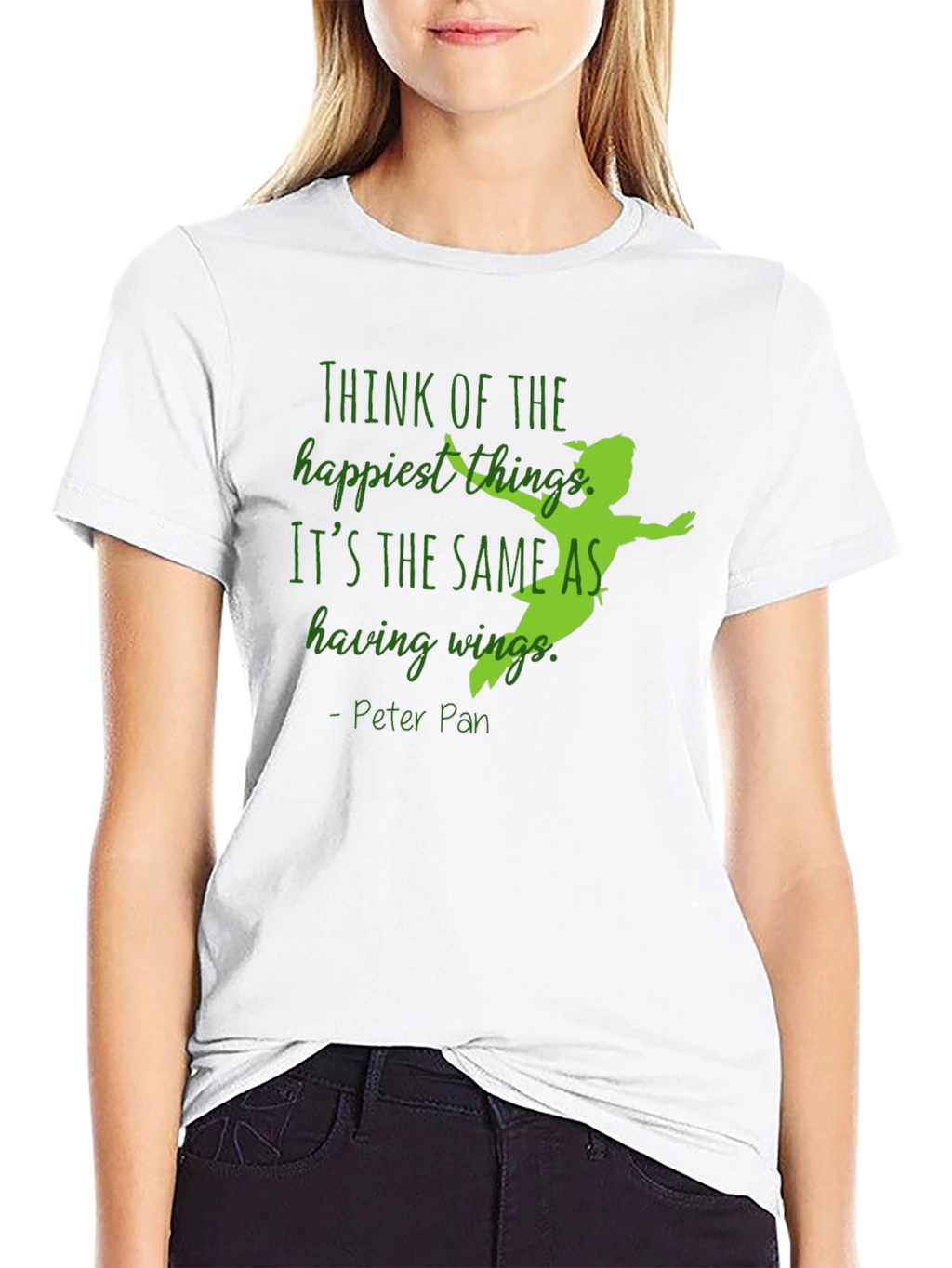 Peter Pan Tee: Think Happy Thoughts Graphic T-Shirt