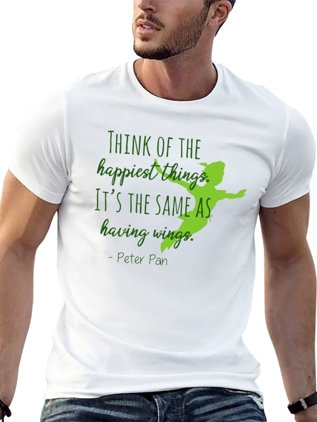 Peter Pan Tee: Think Happy Thoughts Graphic T-Shirt