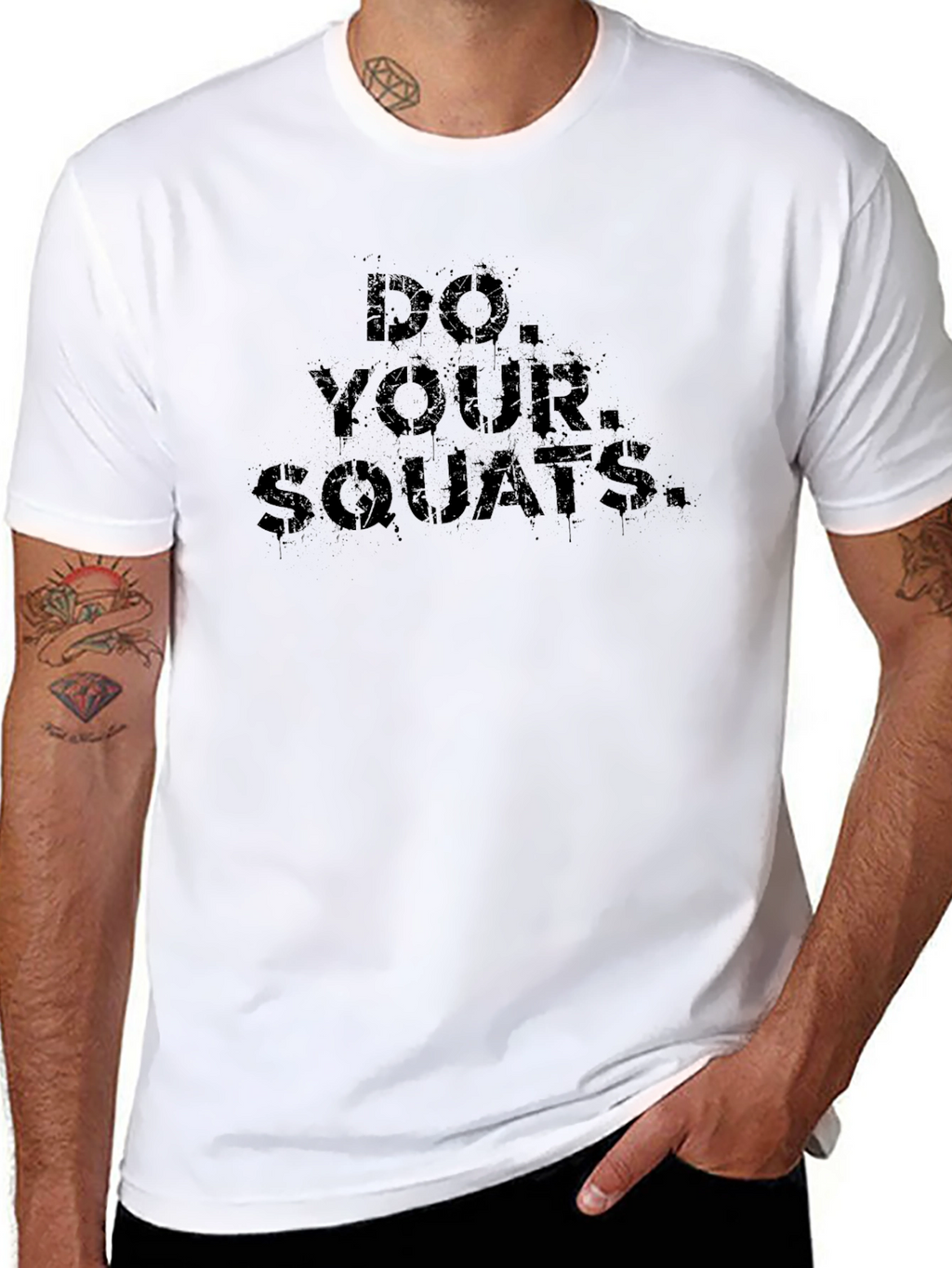 Do Your Squats Black Graphic T-Shirt