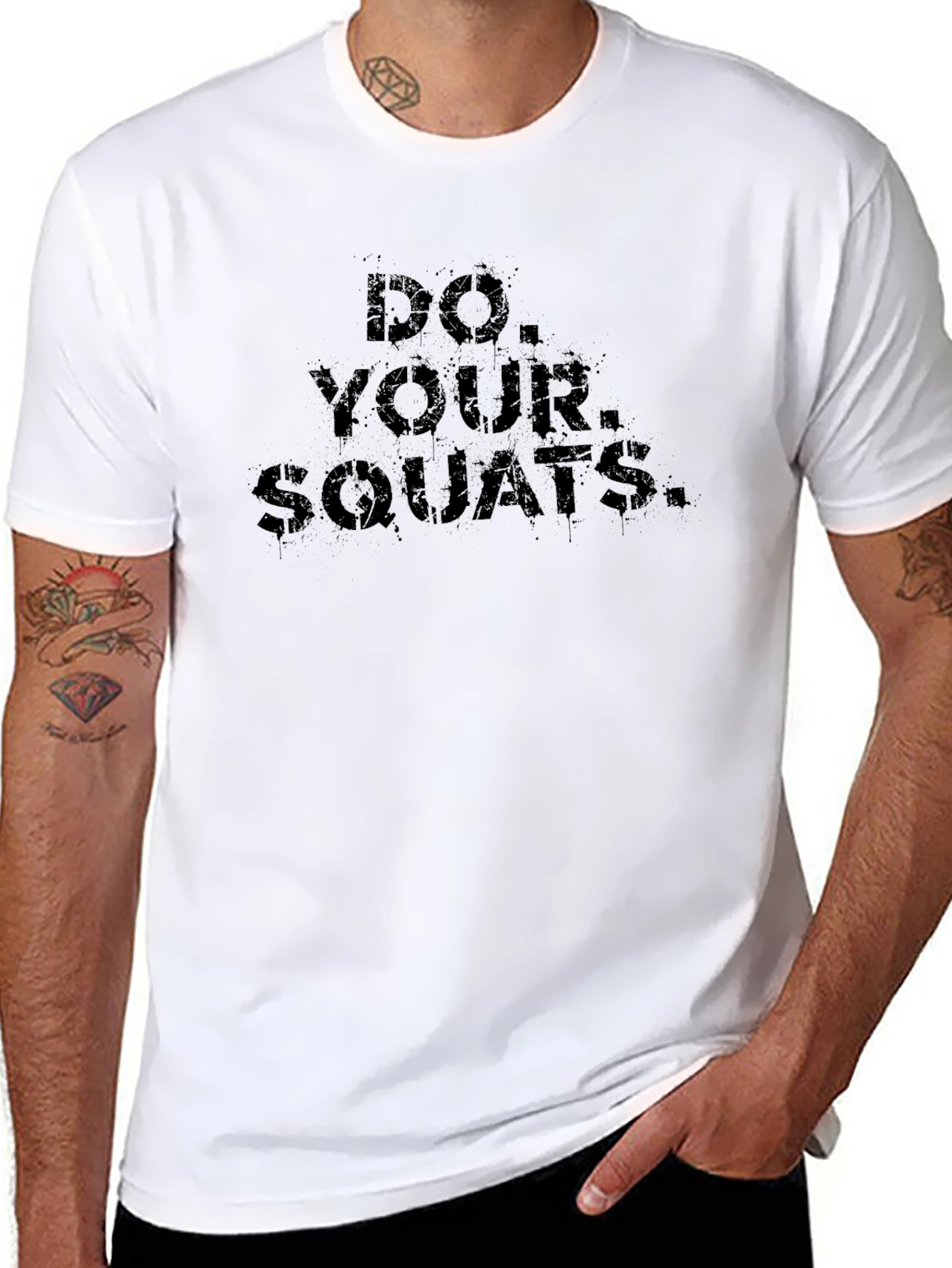Do Your Squats Black Graphic T-Shirt