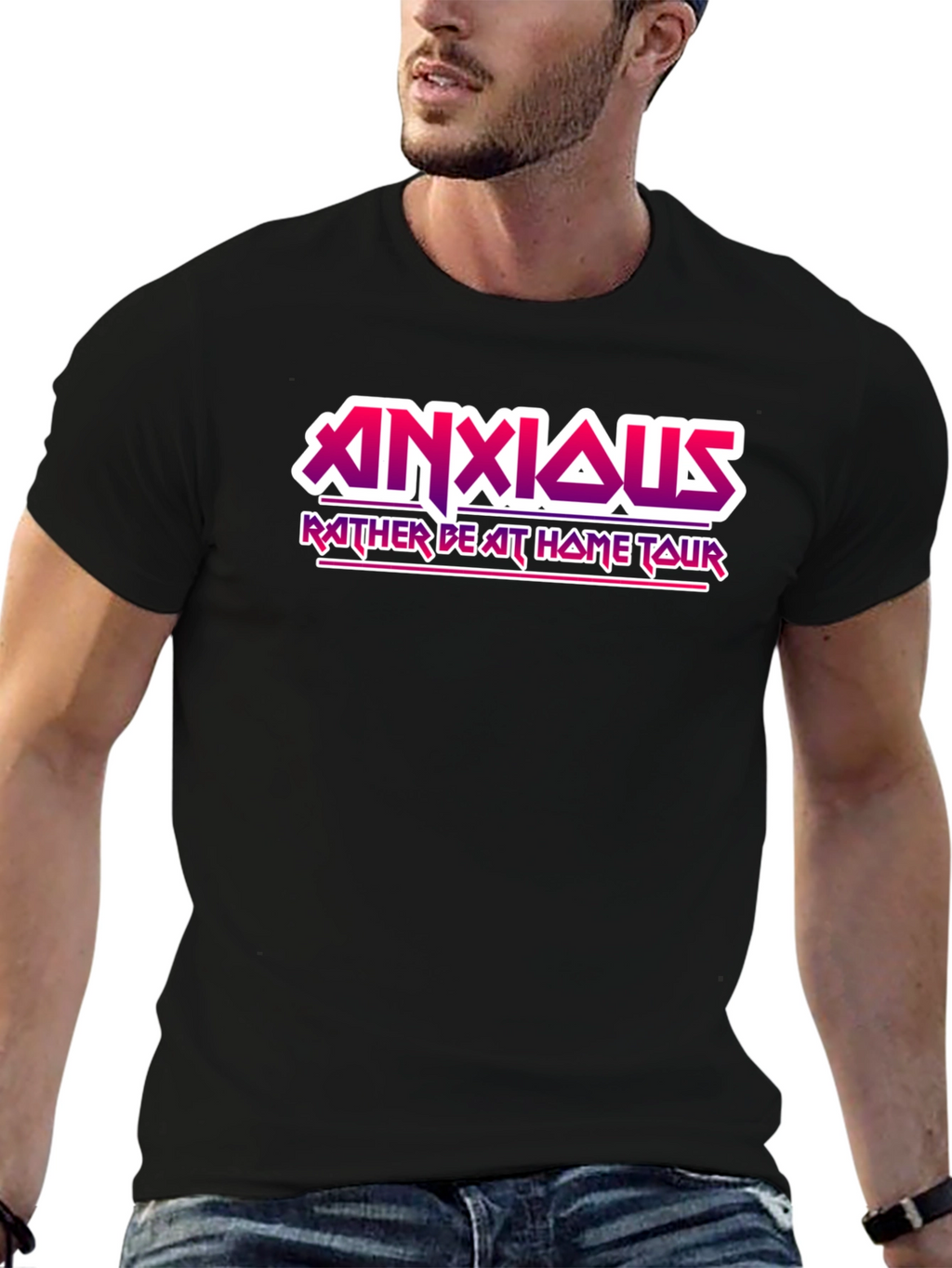Anxious Rather Be At Home Tour Graphic T-Shirt