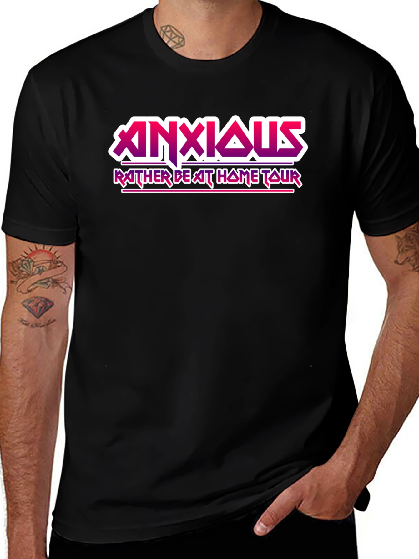 Anxious Rather Be At Home Tour Graphic T-Shirt