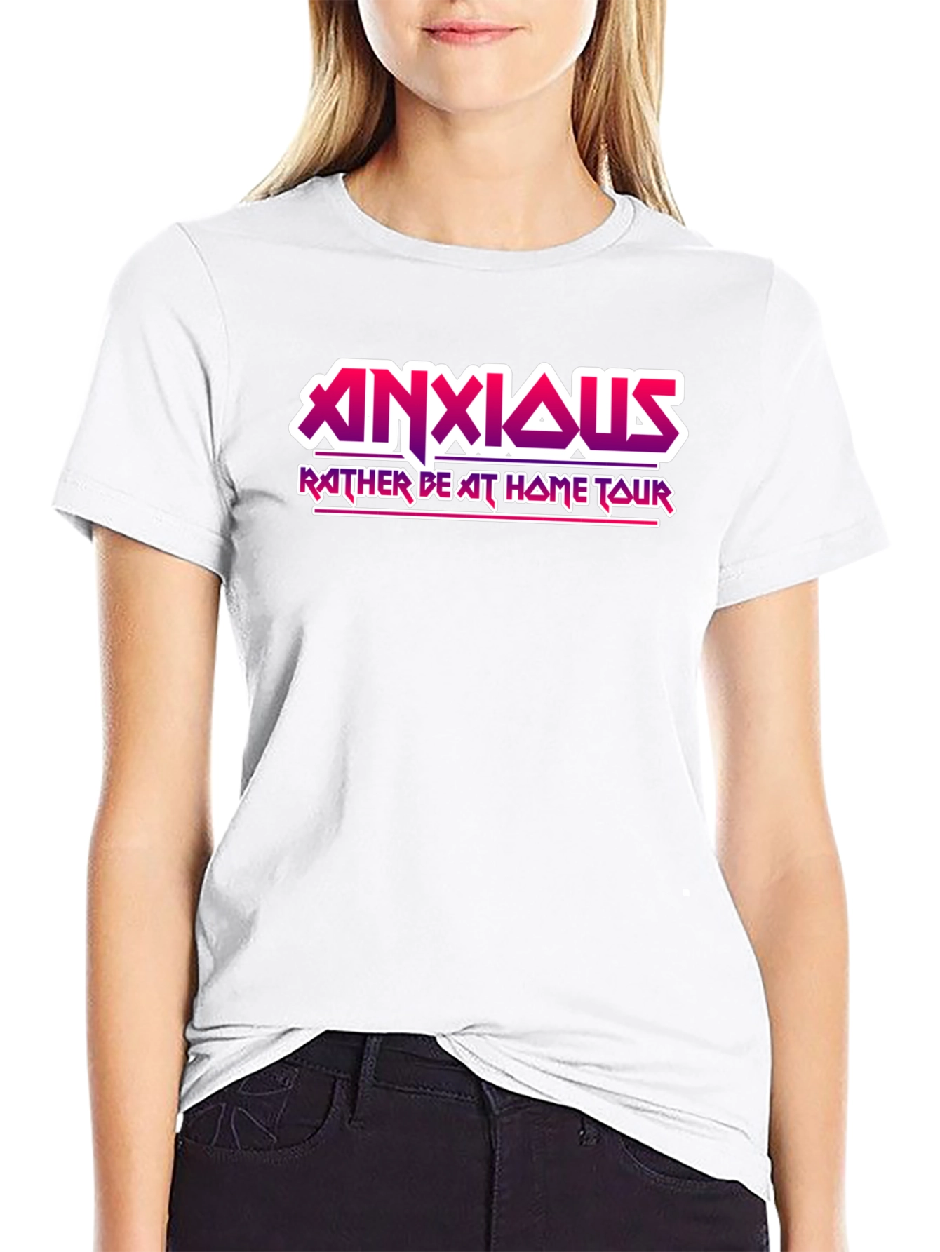 Anxious Rather Be At Home Tour Graphic T-Shirt