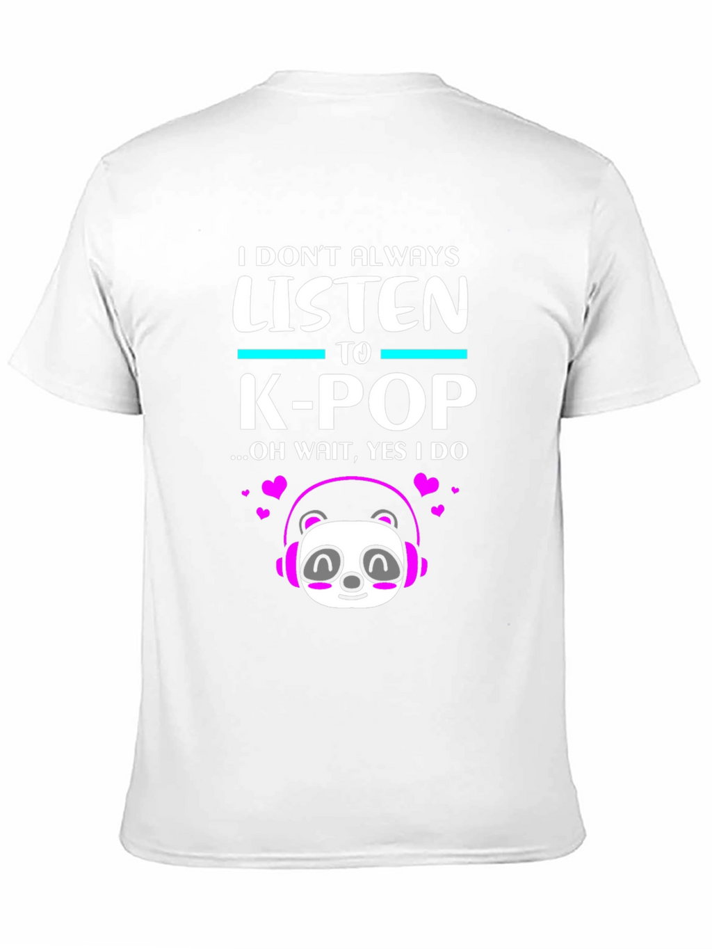 K-Pop Panda Graphic Tee - Music Lover T-Shirt