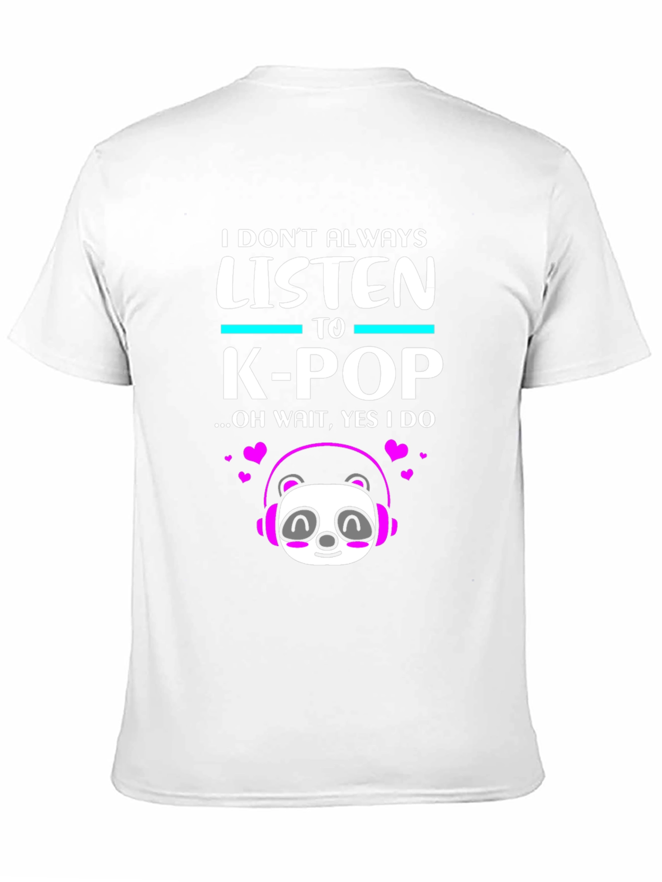 K-Pop Panda Graphic Tee - Music Lover T-Shirt
