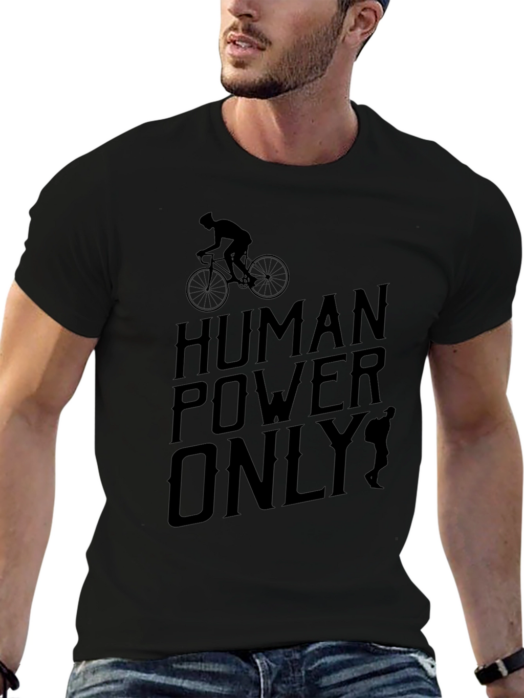 Human Powered Biker T-Shirt