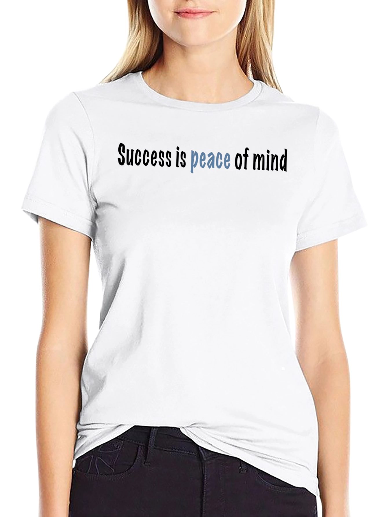 Success is Peace of Mind Black T-Shirt
