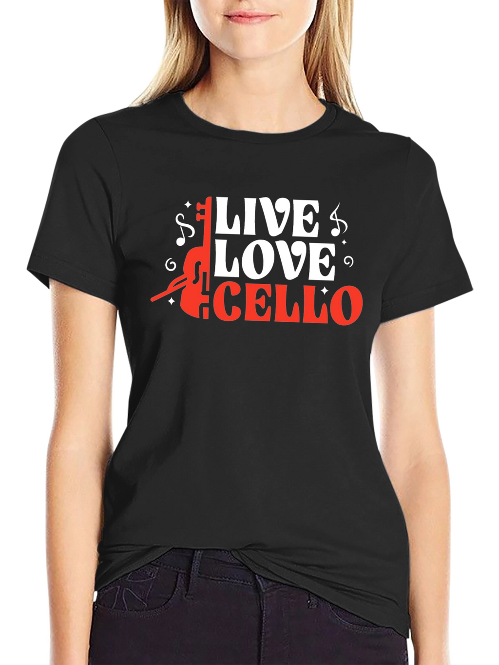 Live Love Cello Graphic Tee
