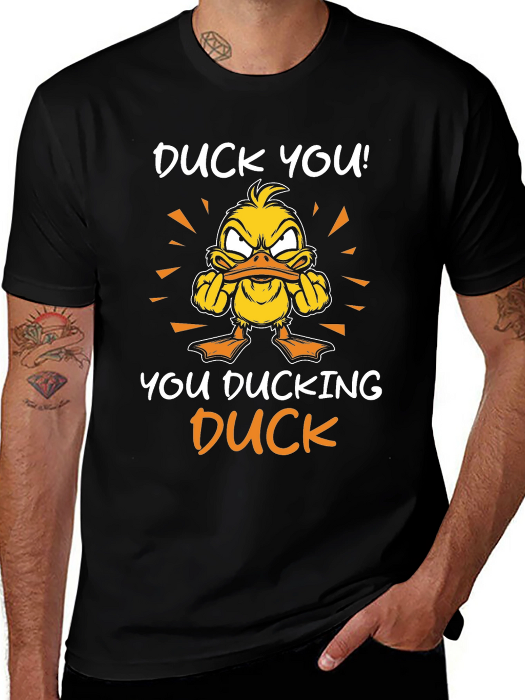 Duck You! Graphic Tee - Offensive Duck Humor