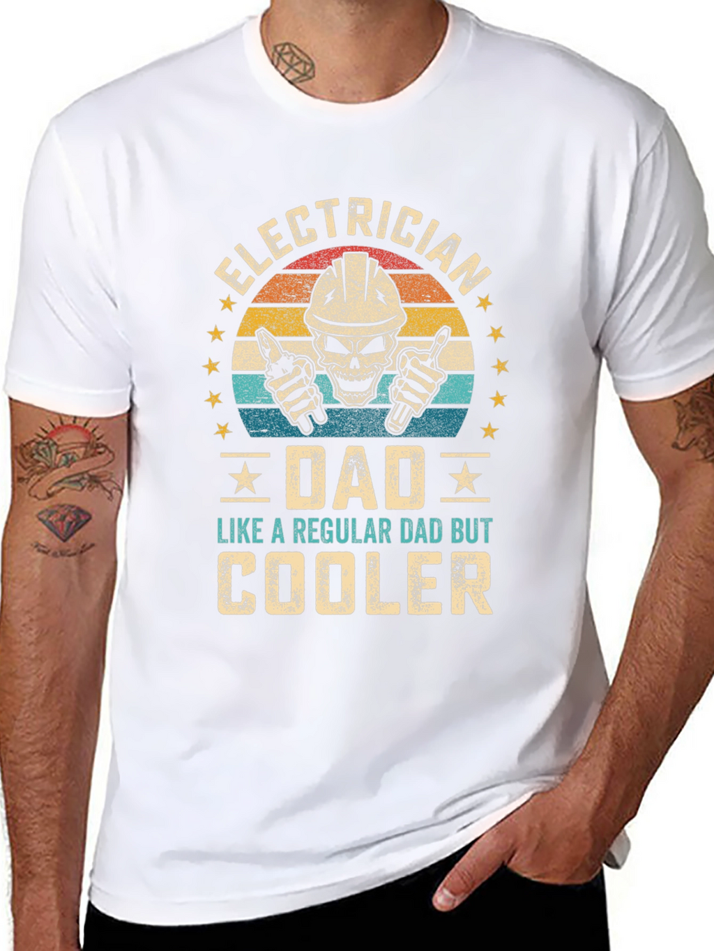 Electrician Dad Graphic Tee - Cooler Than Regular!