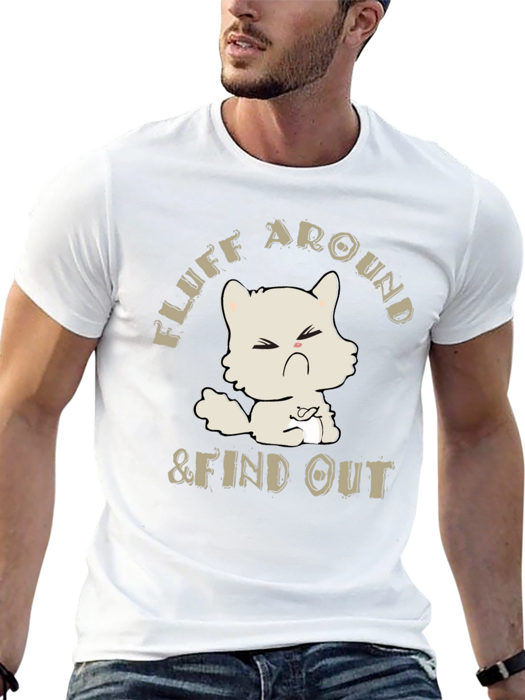 Fluff Around & Find Out Cat Graphic Tee