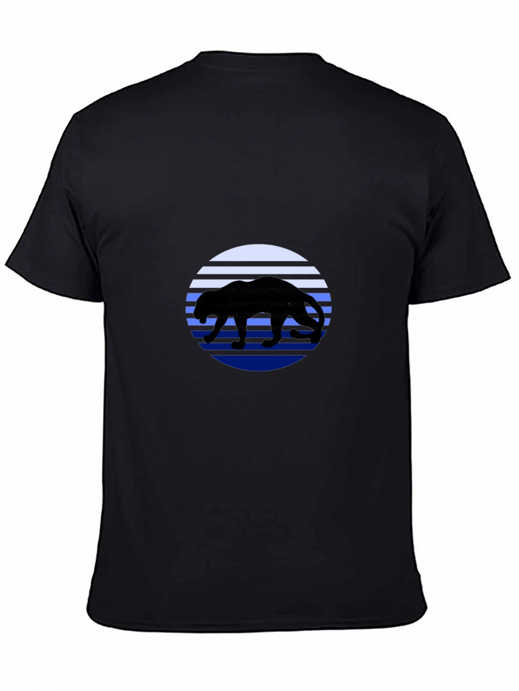 Panther Sunset T-Shirt - Black Graphic Tee