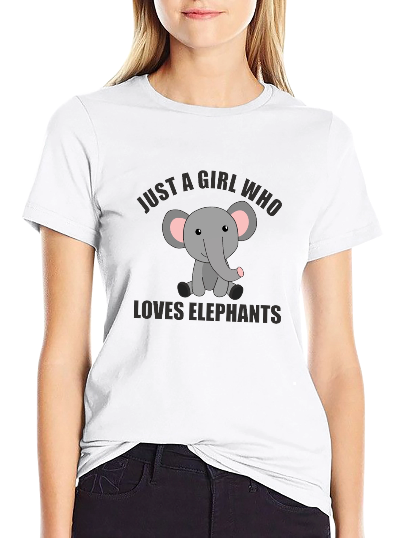 Girl Who Loves Elephants T-Shirt