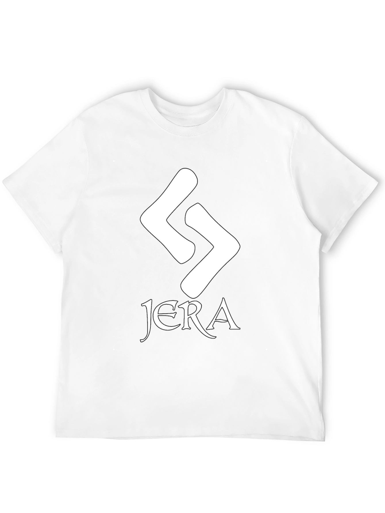 Jera Rune Graphic T-Shirt - Black Cotton Tee