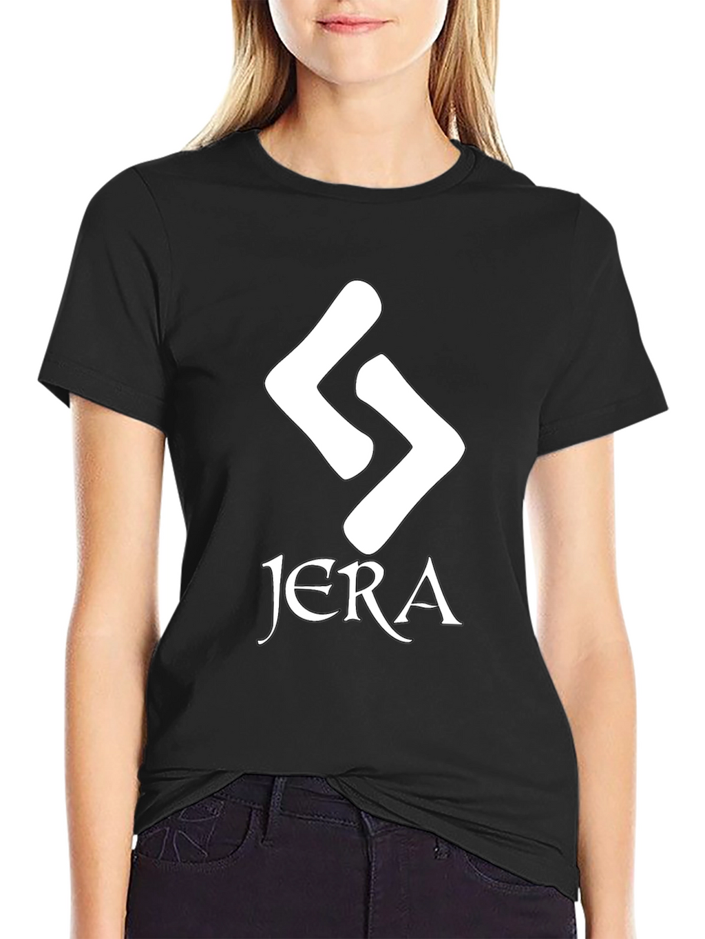Jera Rune Graphic T-Shirt - Black Cotton Tee