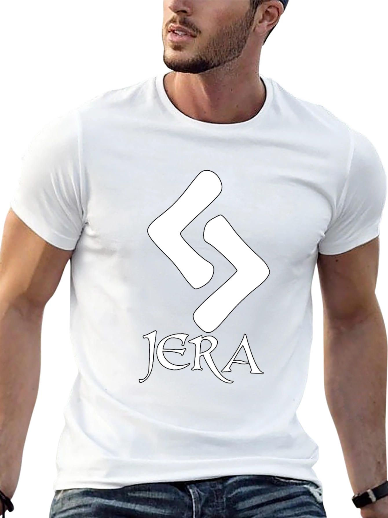 Jera Rune Graphic T-Shirt - Black Cotton Tee