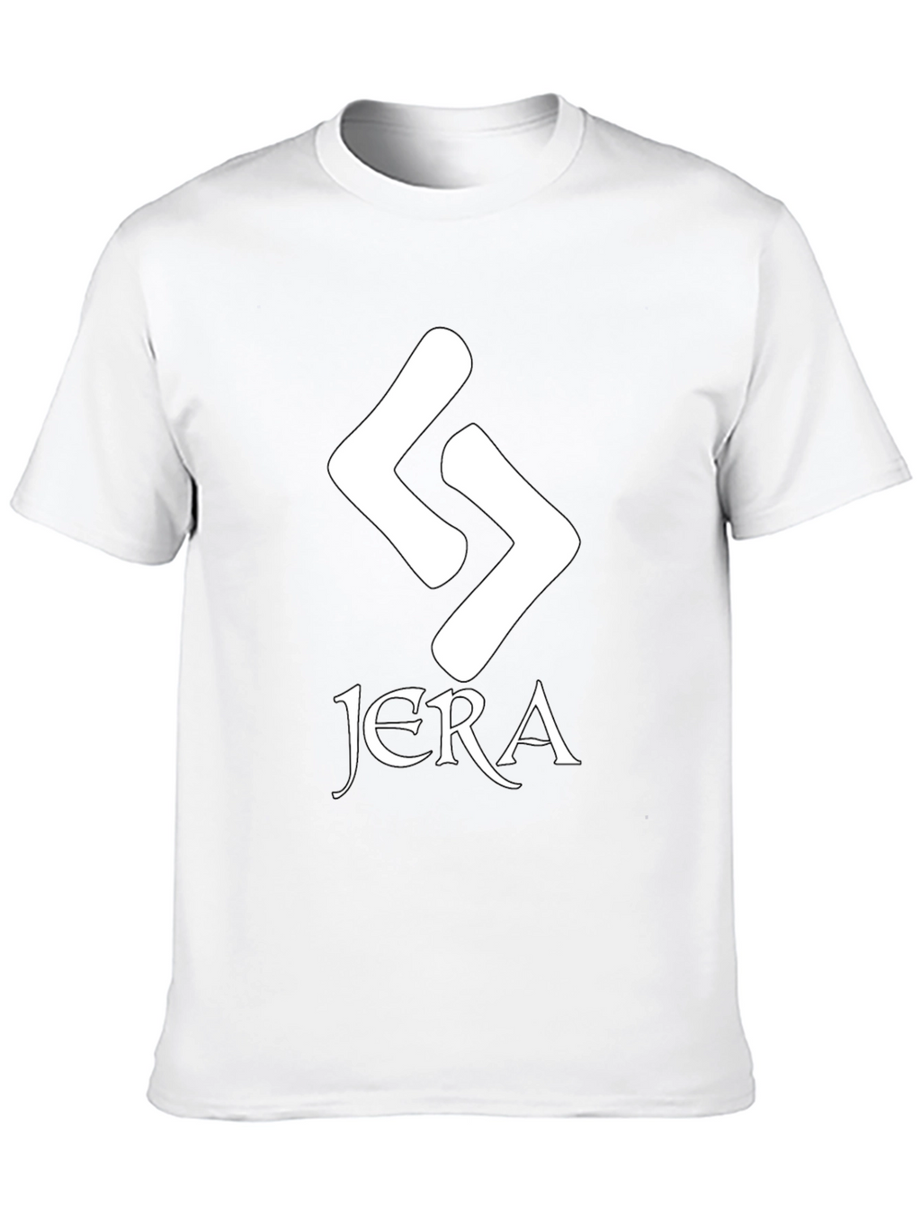 Jera Rune Graphic T-Shirt - Black Cotton Tee