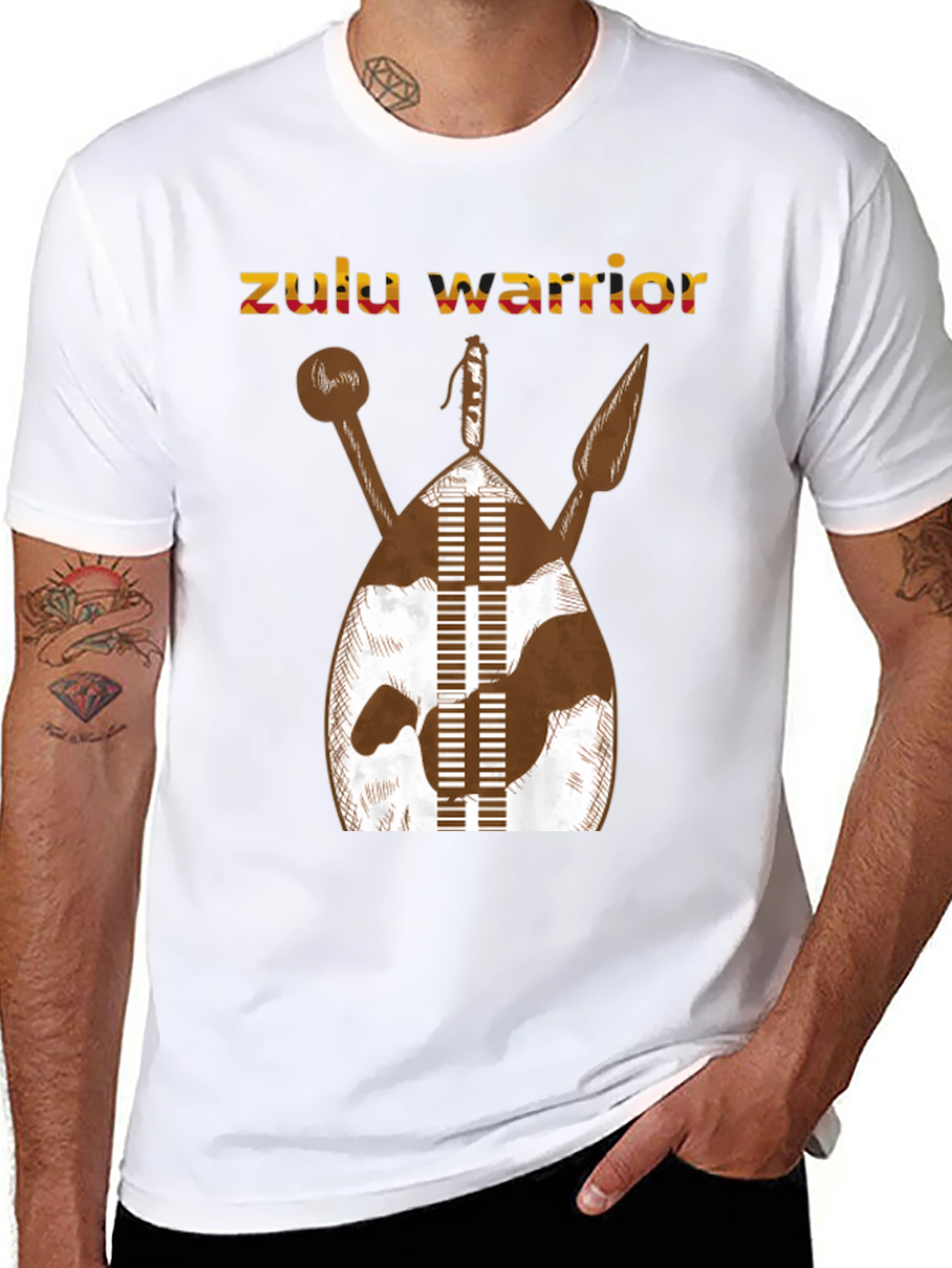 Zulu Warrior Graphic T-Shirt