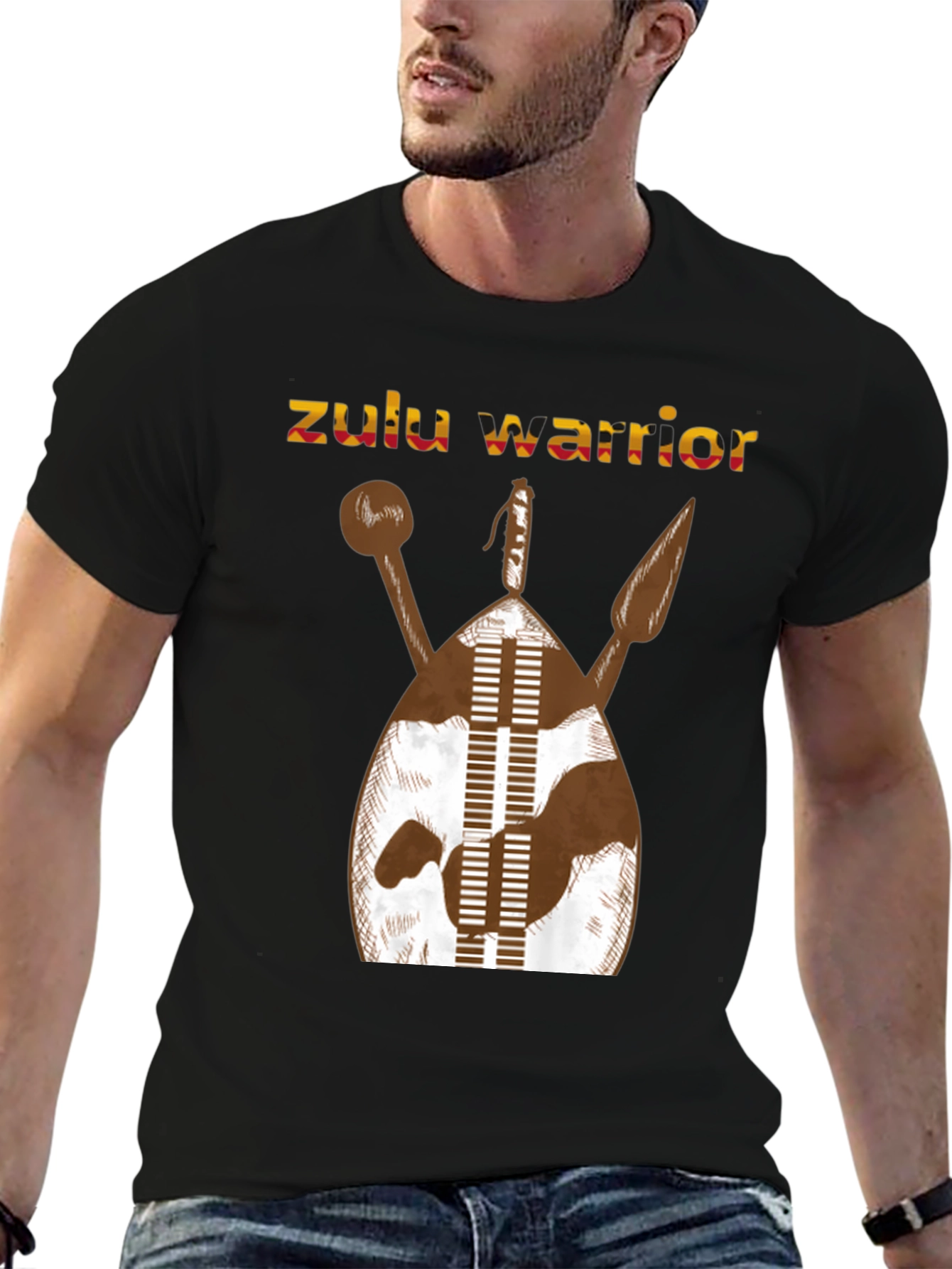 Zulu Warrior Graphic T-Shirt