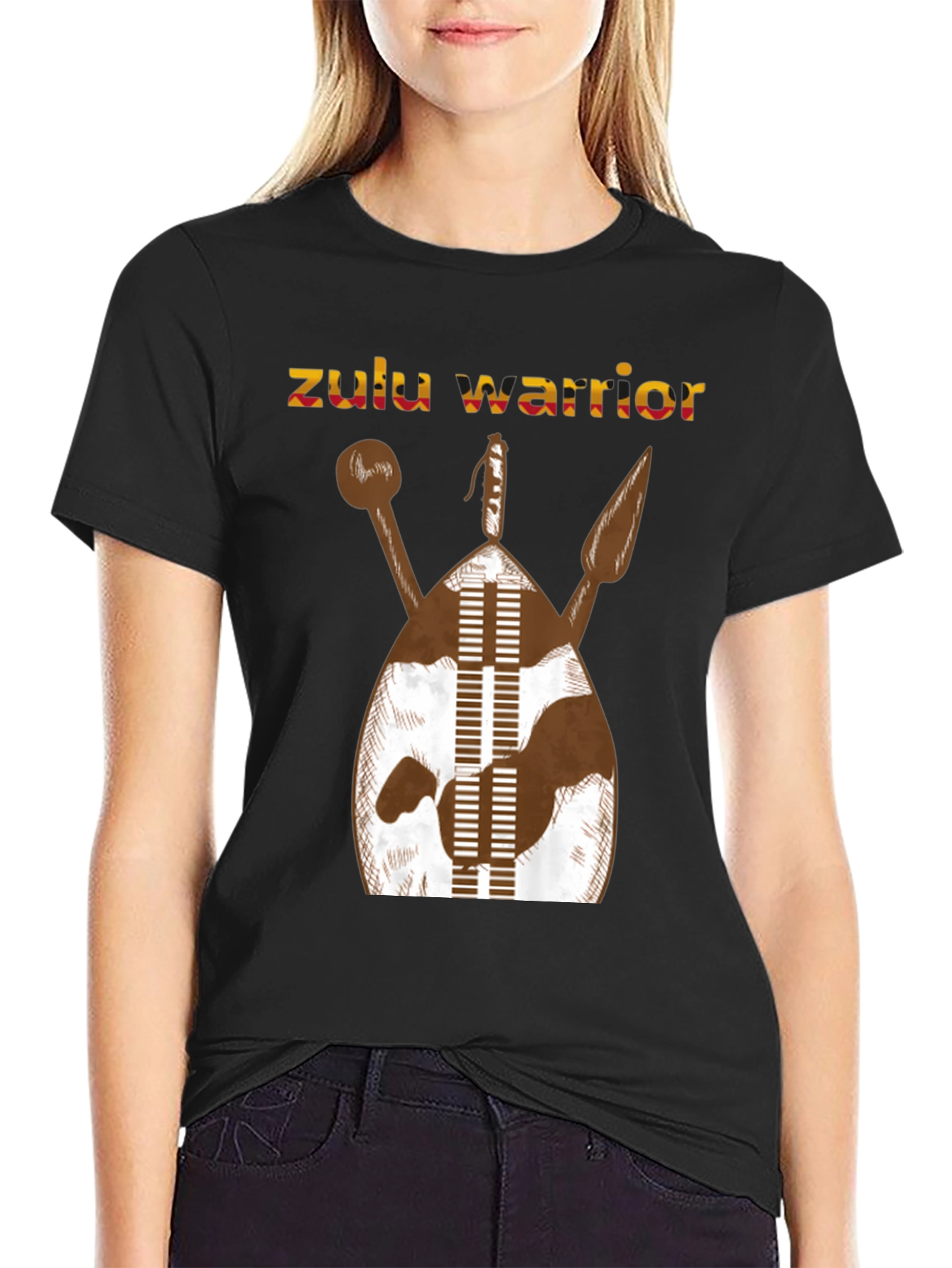 Zulu Warrior Graphic T-Shirt