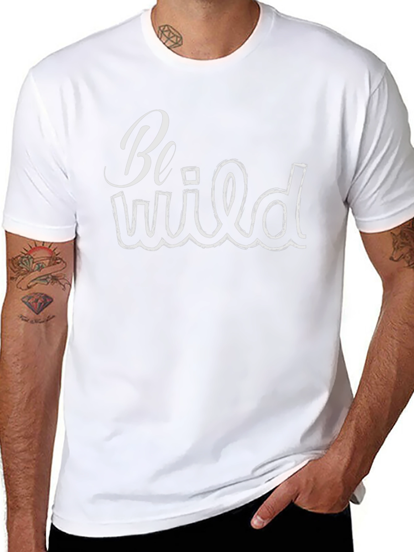 Be Wild Graphic T-Shirt - Black