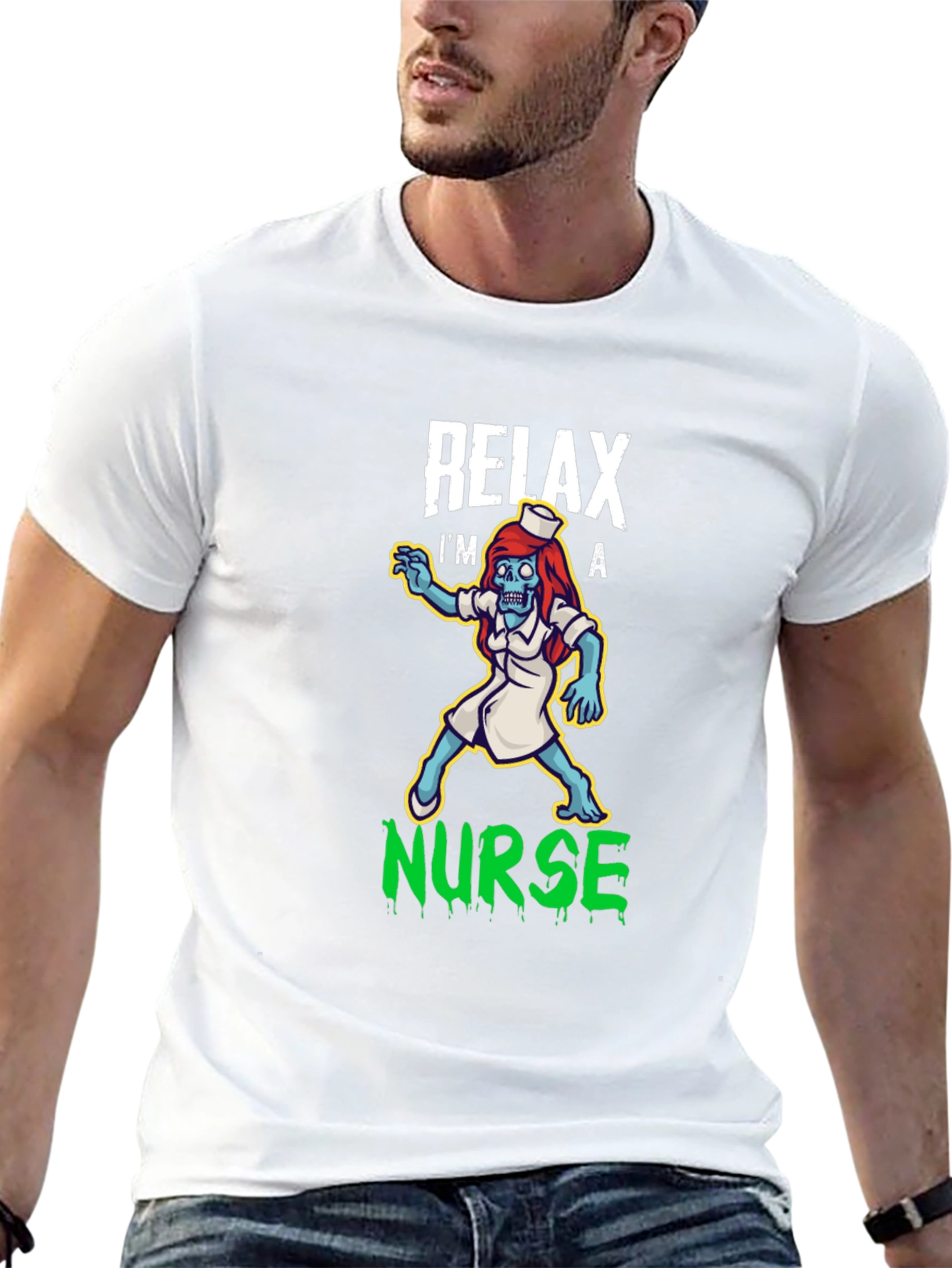 Relax Im a Nurse Zombie T-Shirt