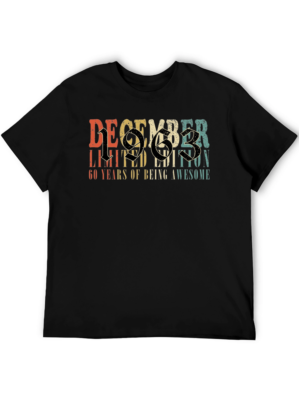 December 1963 Limited Edition 60th Birthday T-Shirt