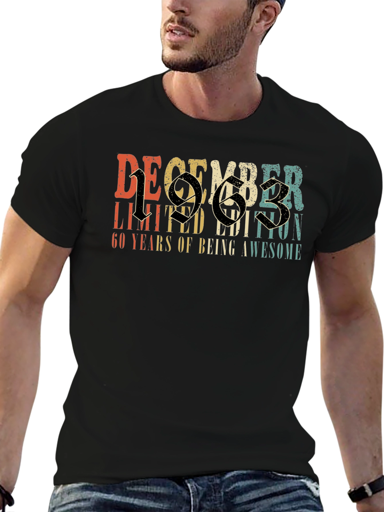 December 1963 Limited Edition 60th Birthday T-Shirt