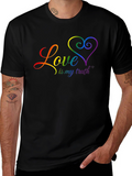 Love Is My Truth Rainbow Graphic T-Shirt