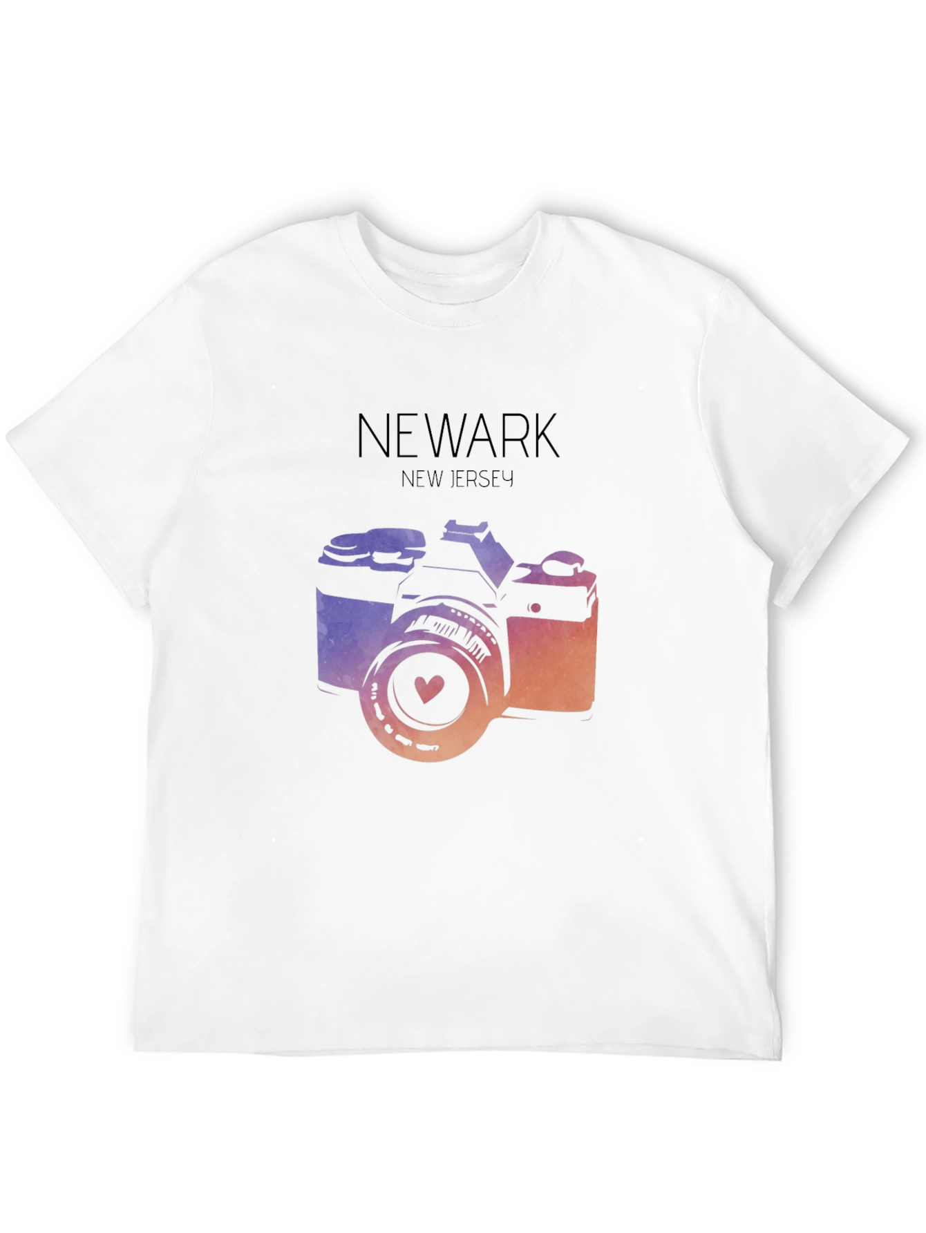 Newark New Jersey Camera Graphic T-Shirt