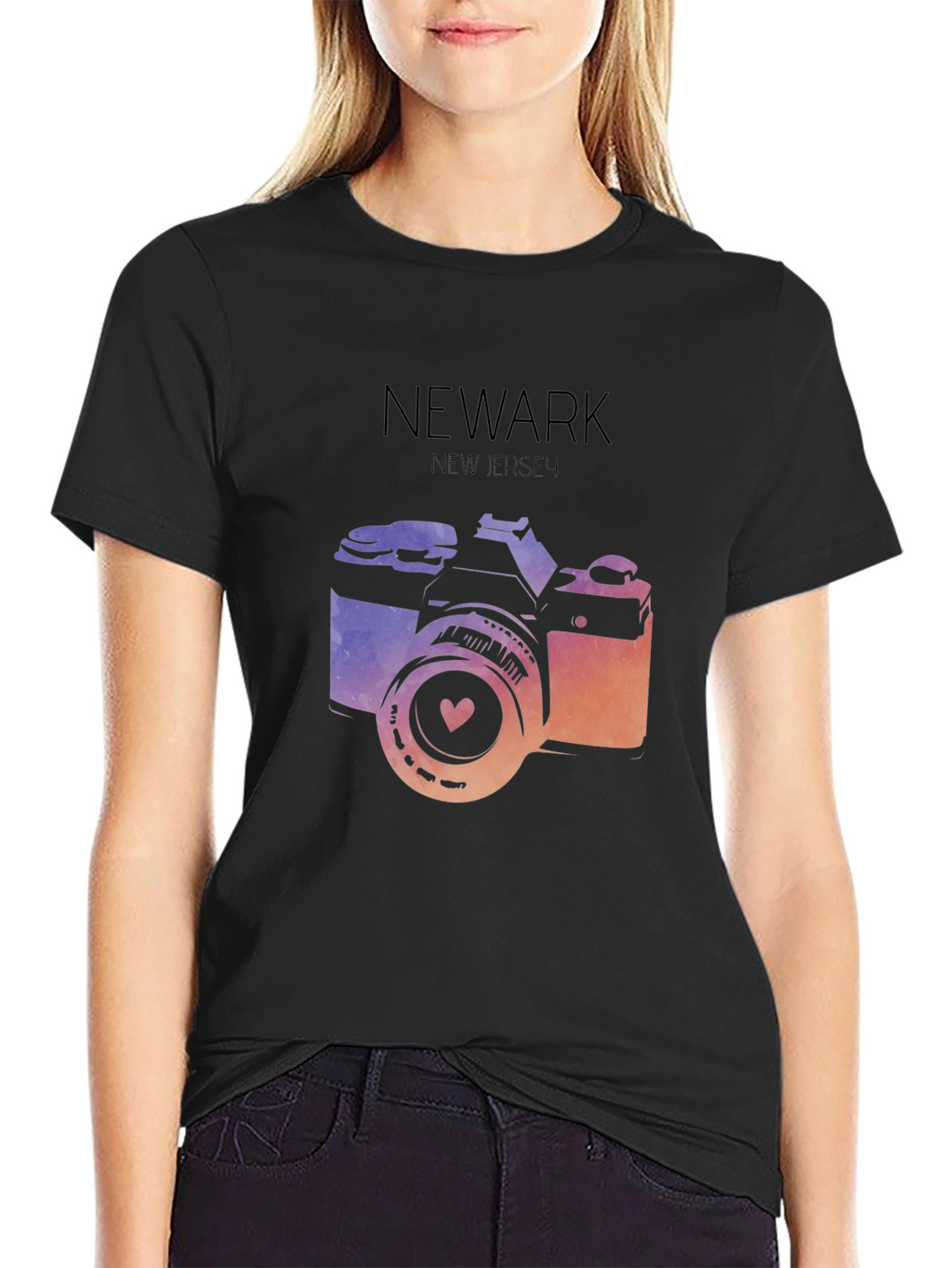 Newark New Jersey Camera Graphic T-Shirt