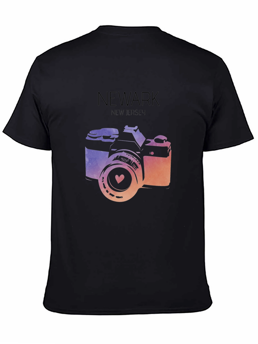 Newark New Jersey Camera Graphic T-Shirt